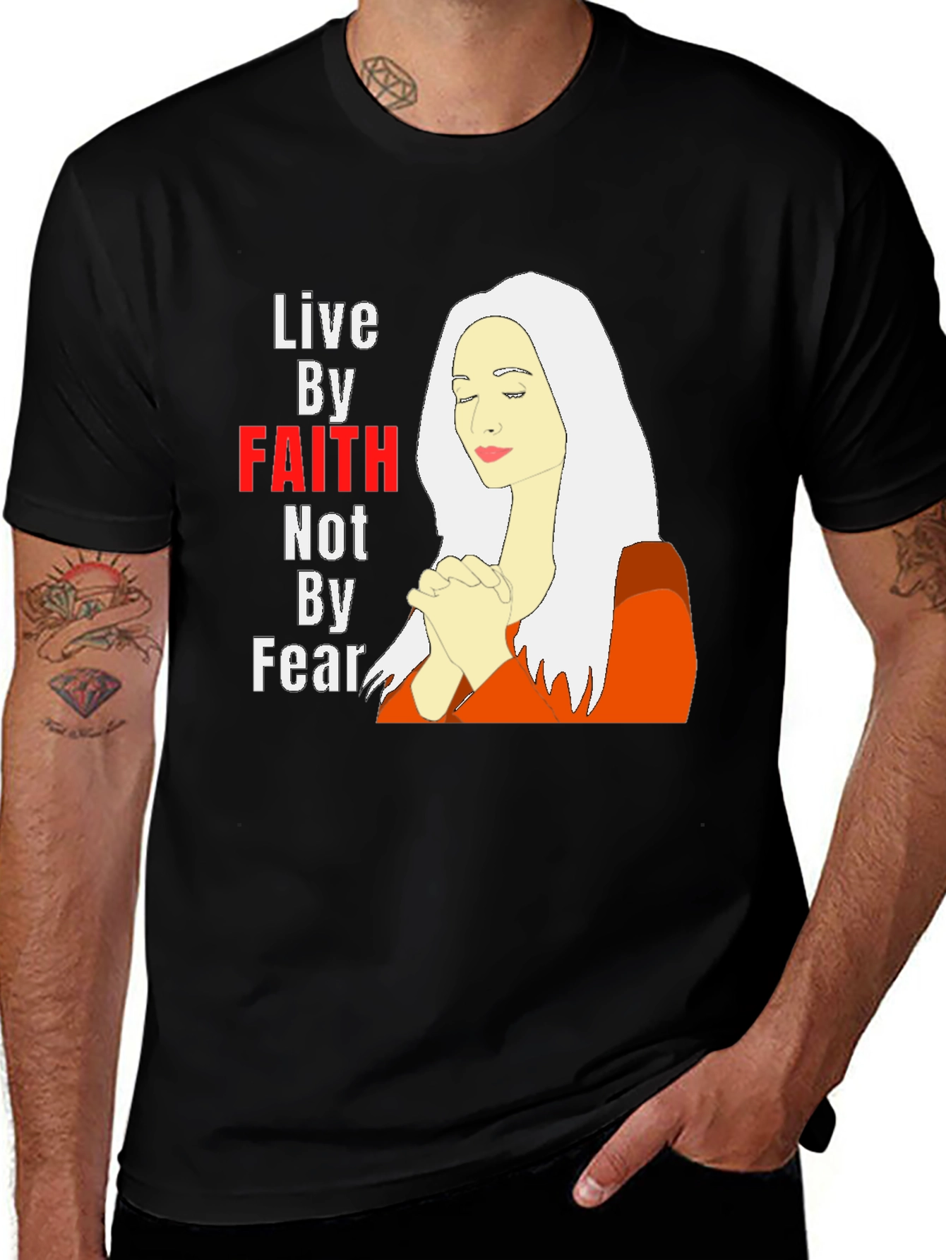 Variant 11 of Live by Faith T-Shirt
