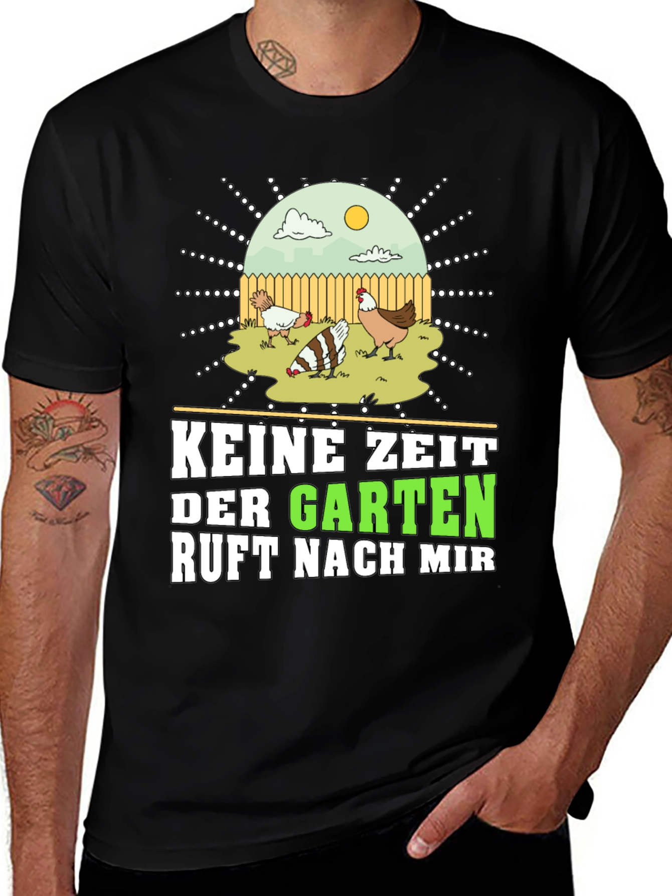 Variant 16 of Keine Zeit Der Garten Ruft Nach Mir Graphic Tee