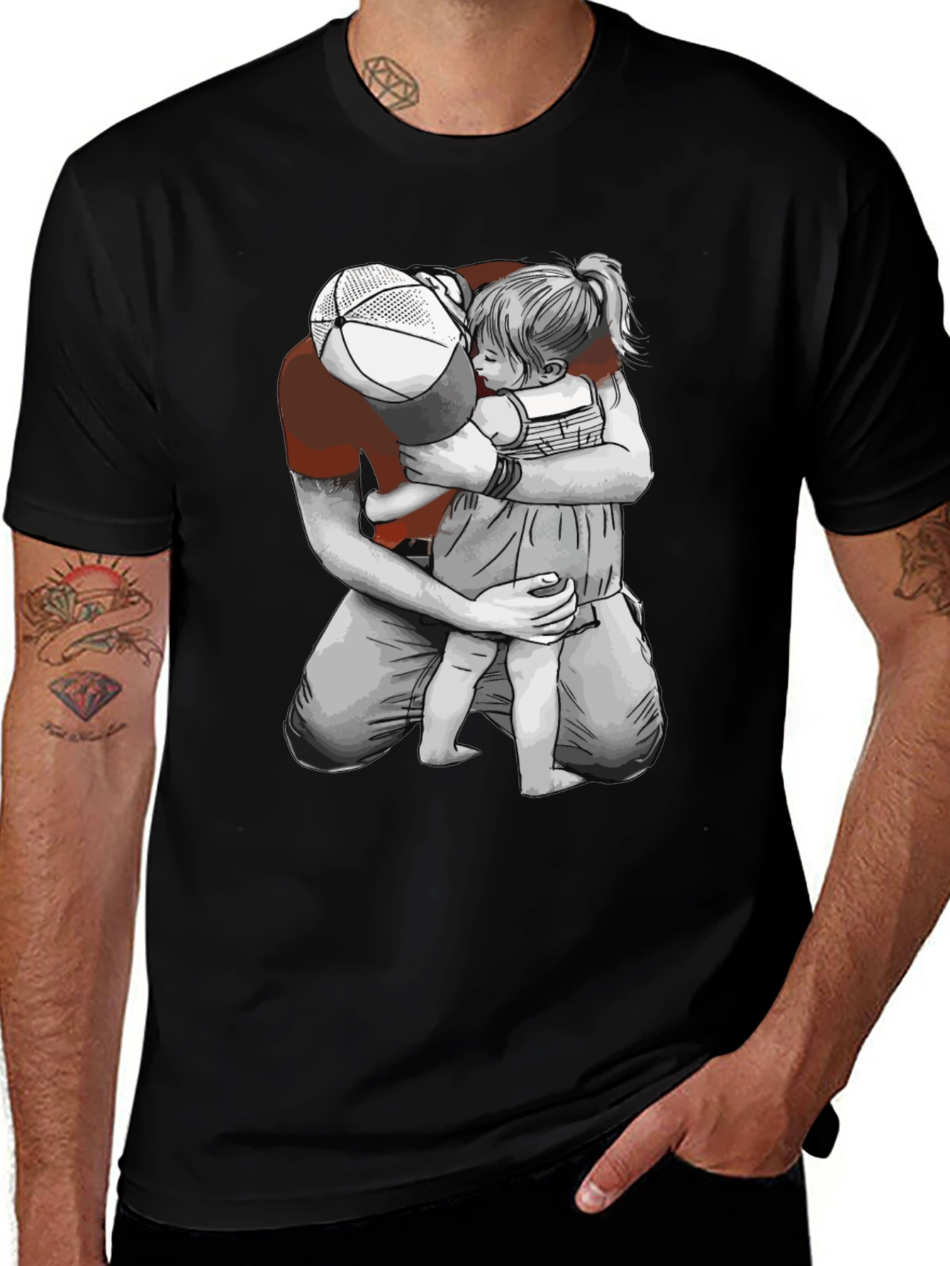 Variant 29 of Father & Daughter Graphic Tee - Heartwarming Design