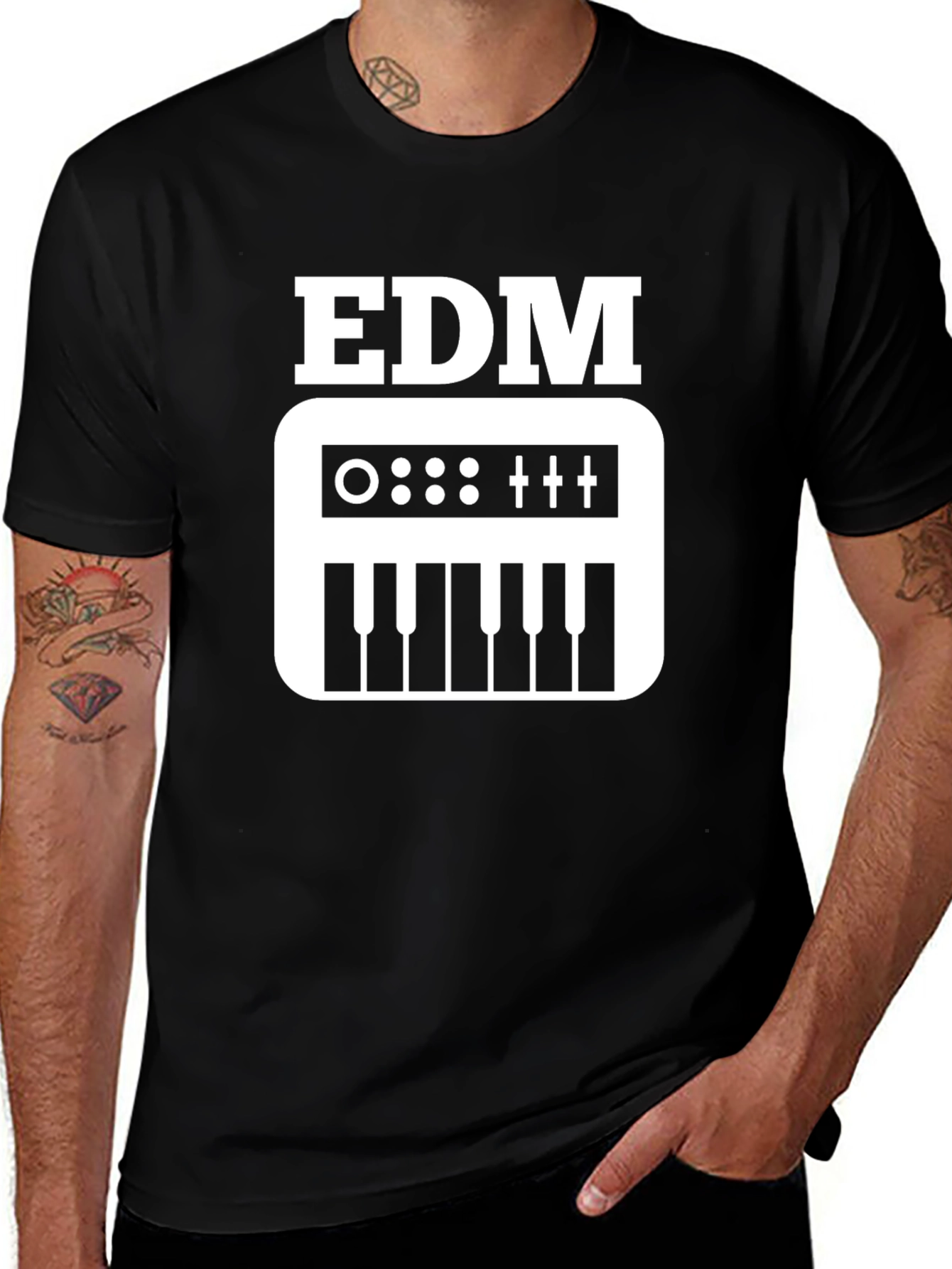 EDM Synthesizer Graphic Tee - Music Lover T-Shirt