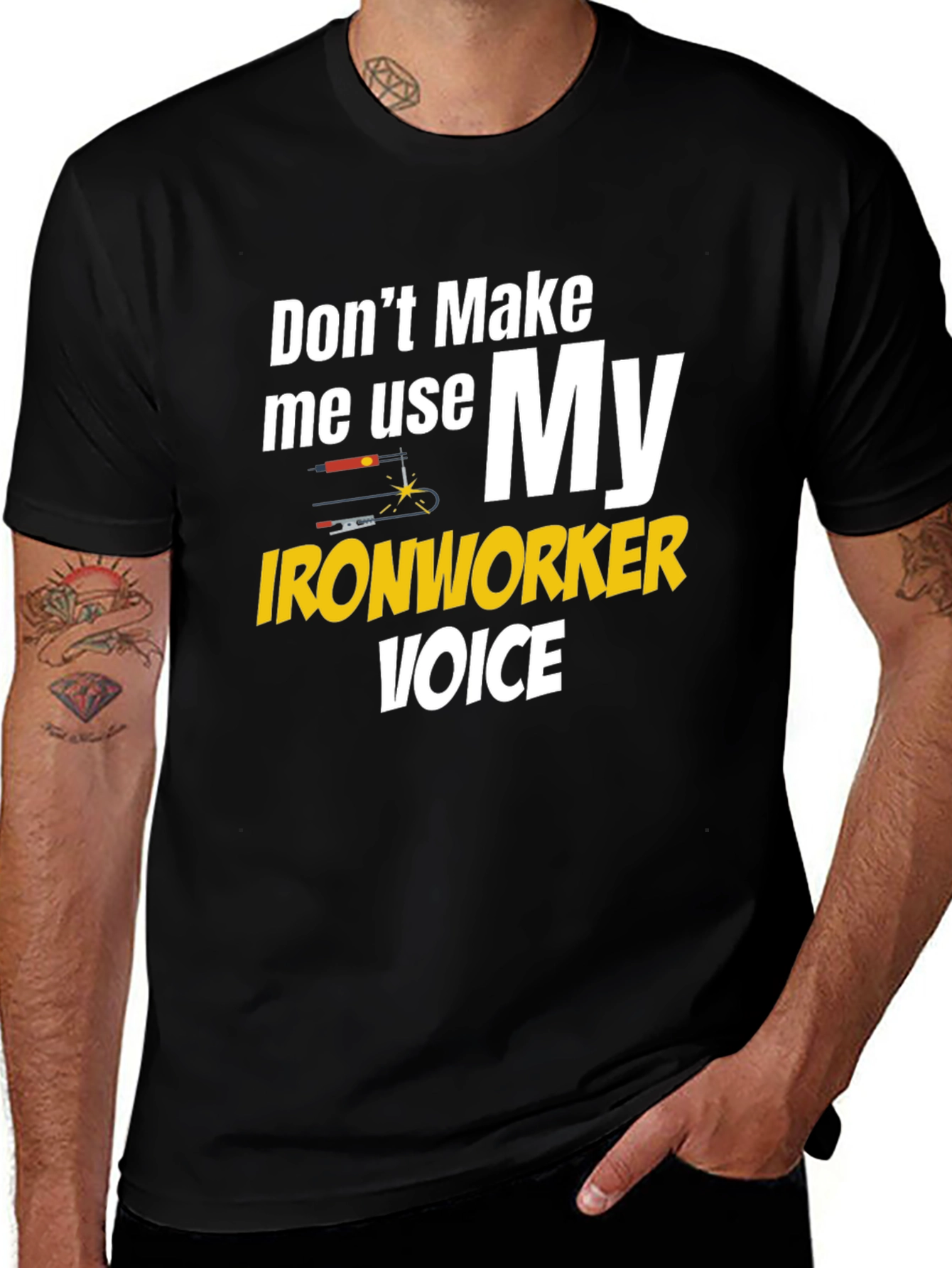 Ironworker Voice Graphic Tee - Funny Construction Worker T-Shirt