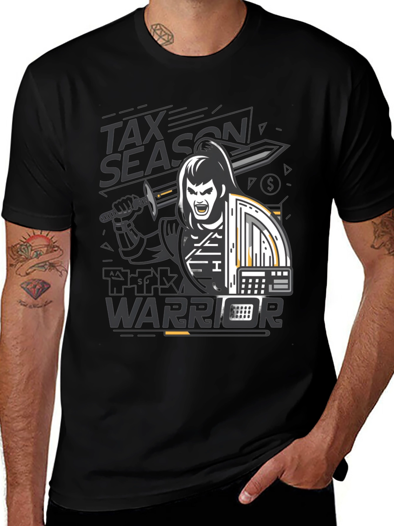 Tax Season Warrior Graphic T-Shirt