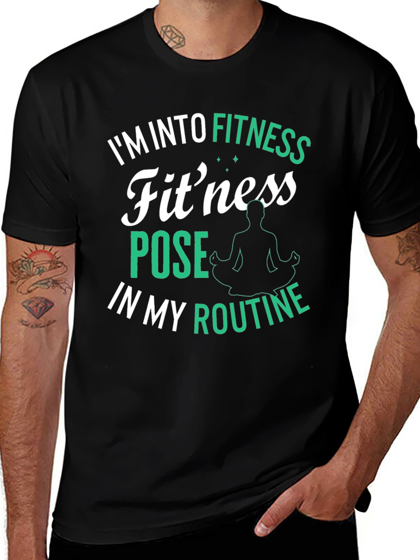 Variant 18 of Fitness Pose T-Shirt: I'm Into Fitness Routine