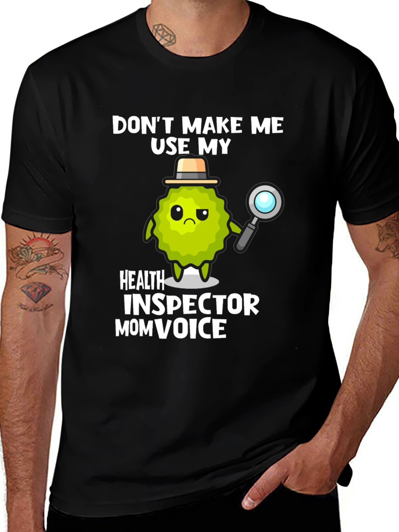 Variant 11 of Health Inspector Mom Voice Graphic T-Shirt