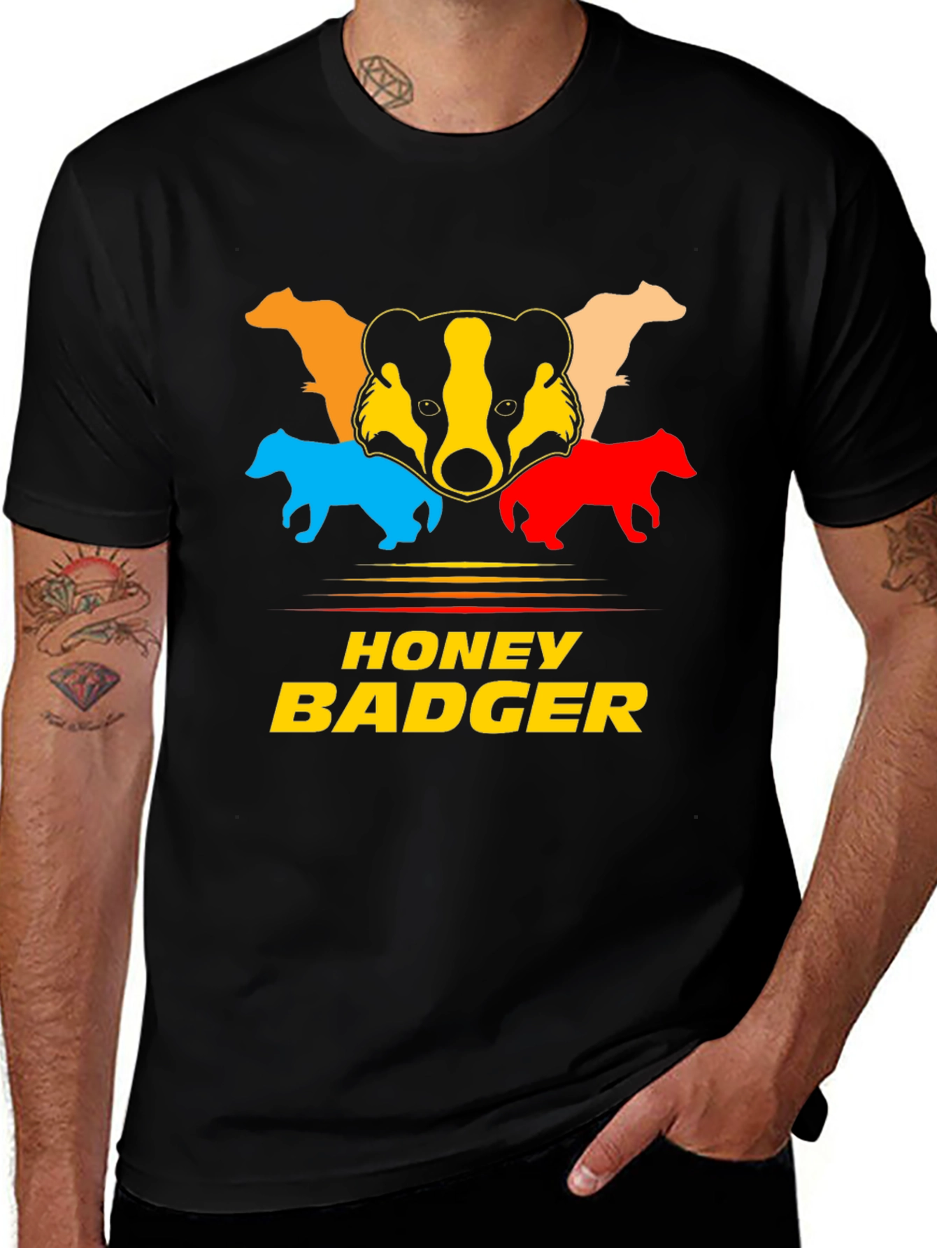 Variant 18 of Honey Badger Graphic T-Shirt