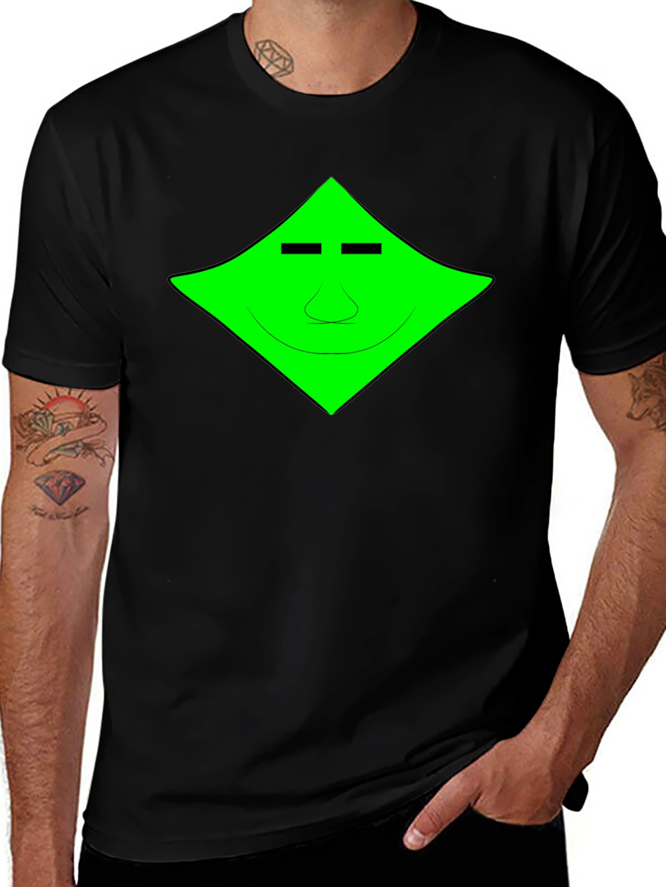 Variant 29 of Geometric Face Graphic Tee - Cool & Unique Design