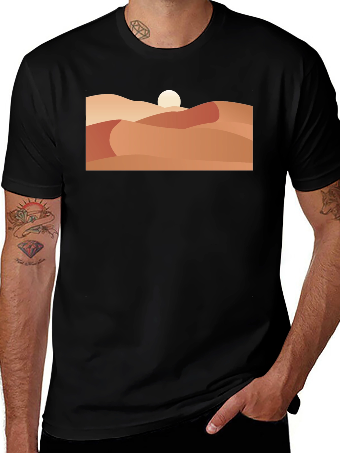 Variant 5 of Desert Moon Graphic Tee