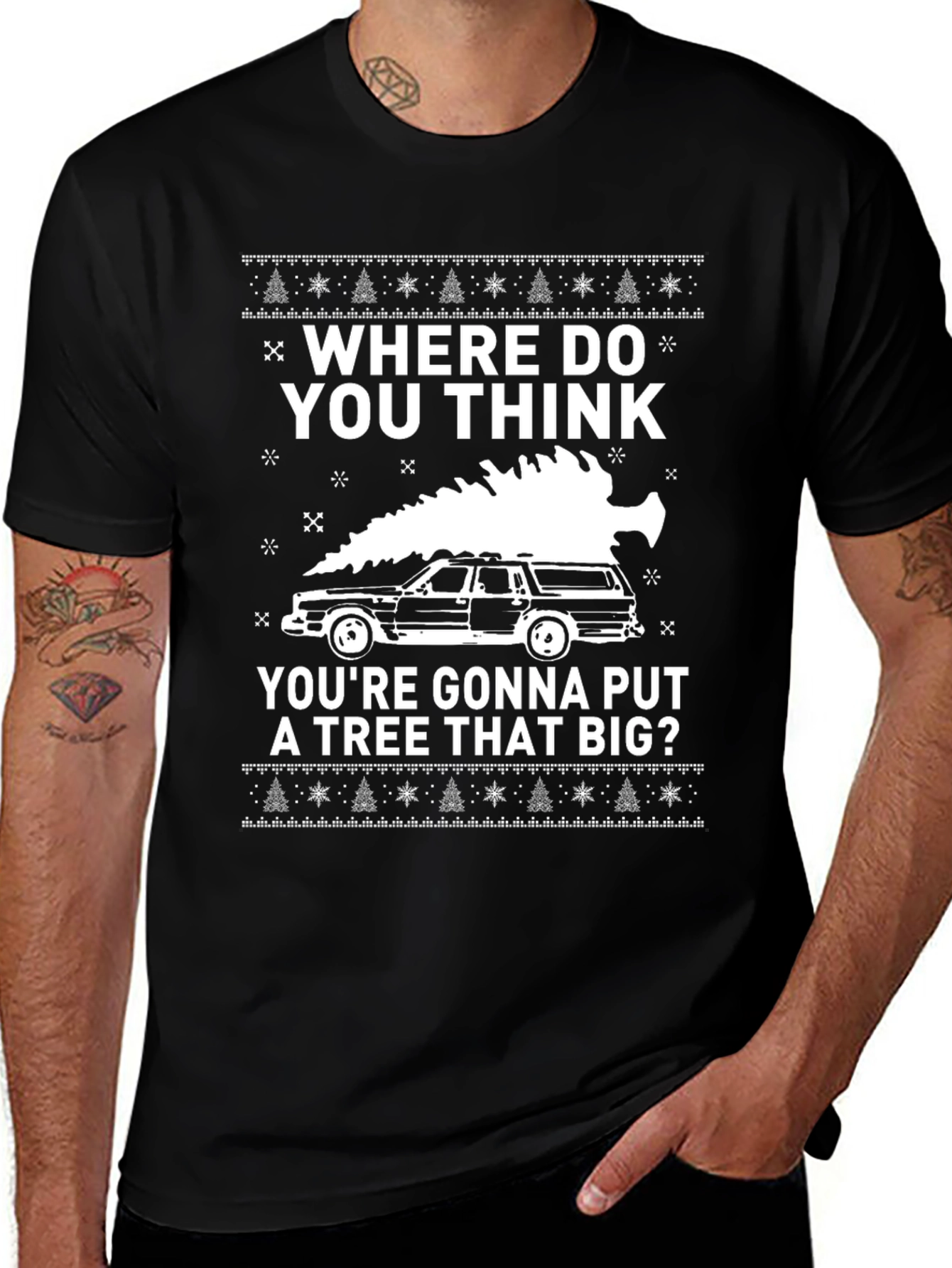 Variant 22 of Funny Christmas Vacation Tree Car T-Shirt