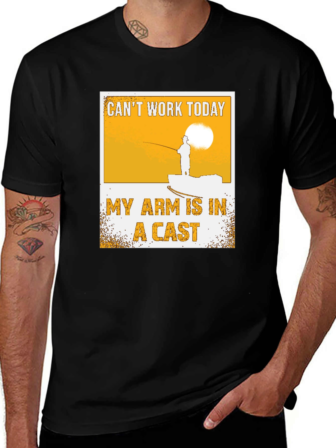 Variant 8 of Can't Work Today Arm in a Cast T-Shirt