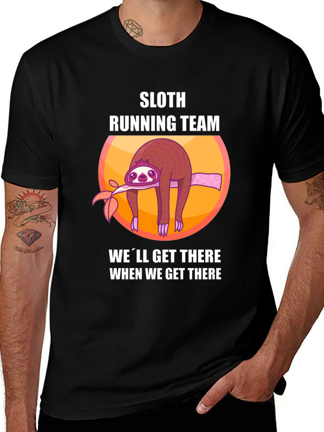 Variant 5 of Sloth Running Team T-Shirt - Funny Lazy Runner Tee