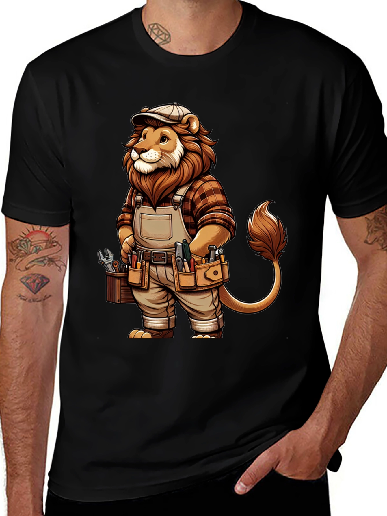 Variant 13 of Lion the Handyman Graphic Tee