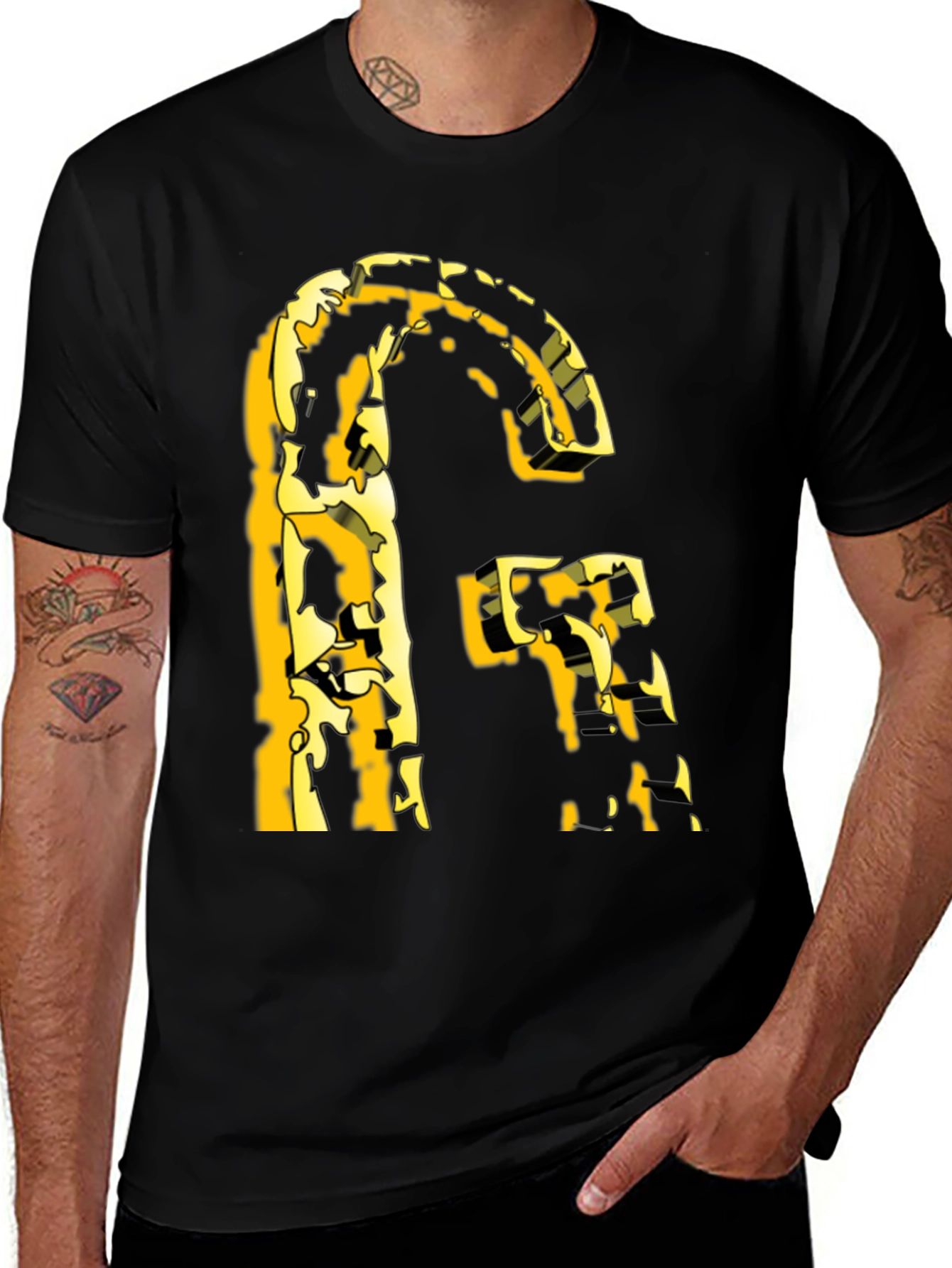 Variant 17 of Abstract Letter T-Shirt