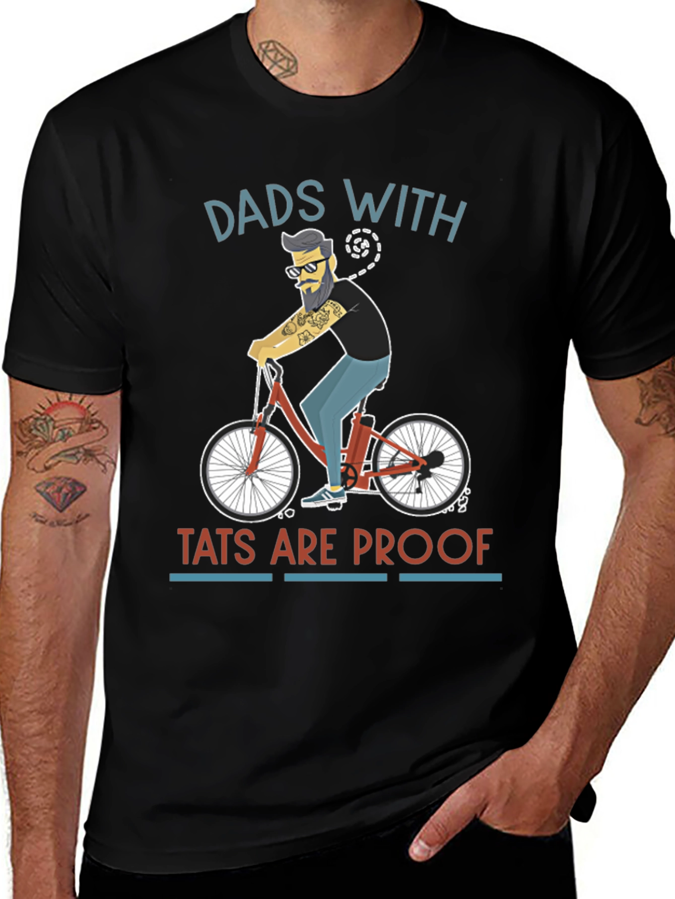 Variant 30 of Dads With Tats Are Proof Graphic T-Shirt