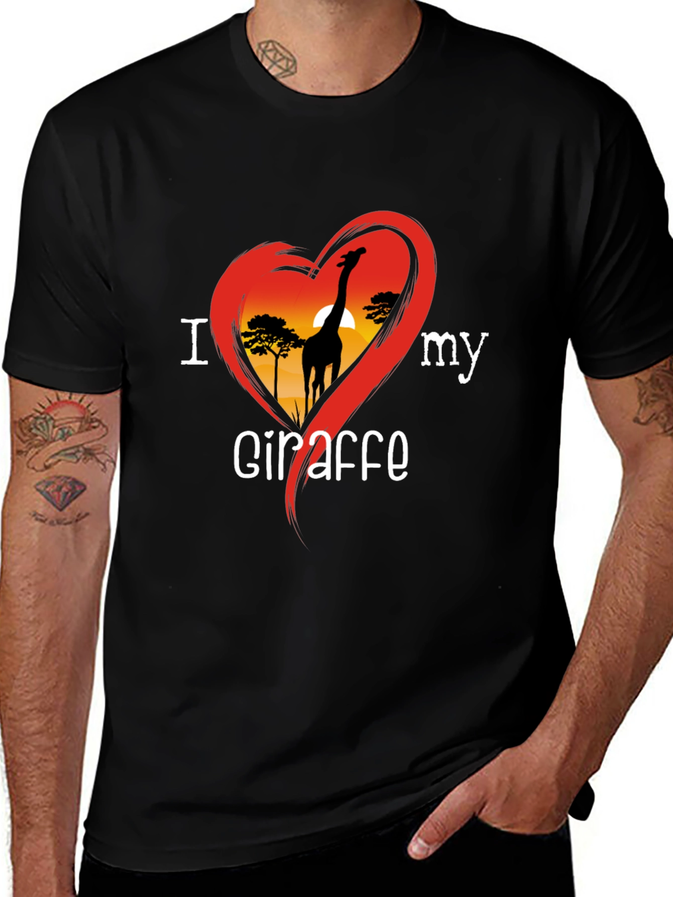 Variant 7 of I Love My Giraffe T-Shirt