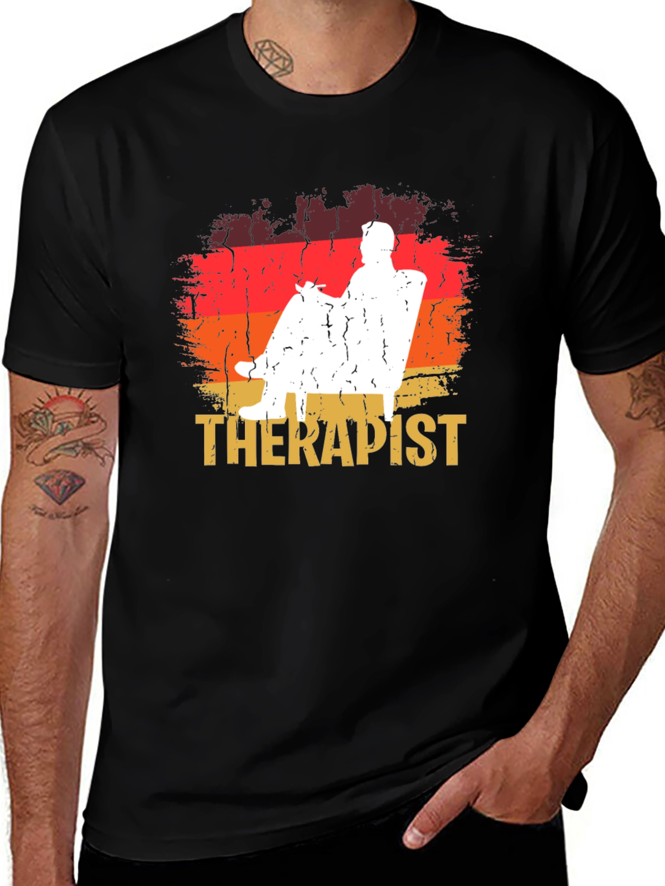 Variant 18 of Therapist T-Shirt Retro Vintage Counseling Psychology Tee