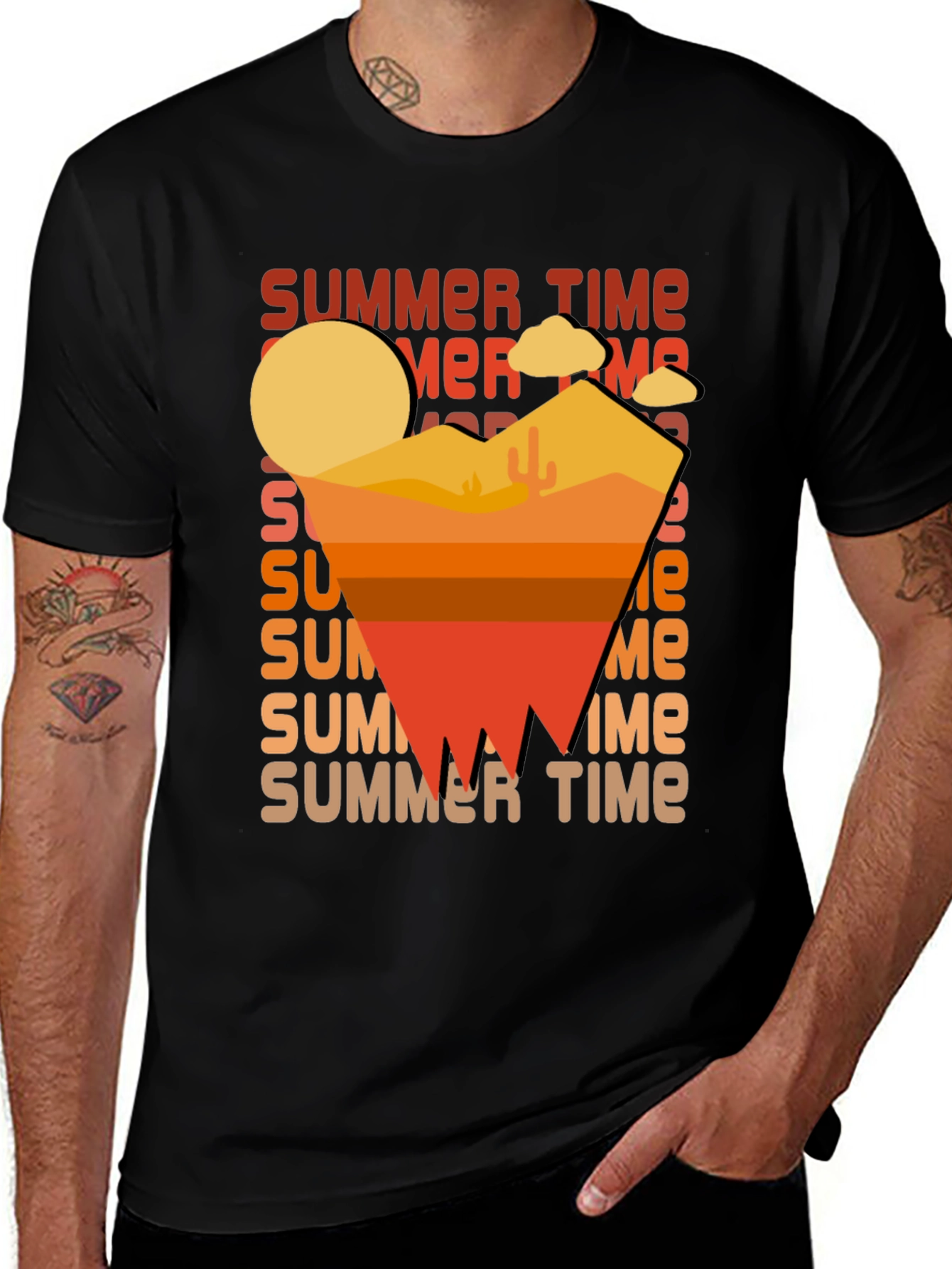 Variant 18 of Summer Time Desert Graphic T-Shirt