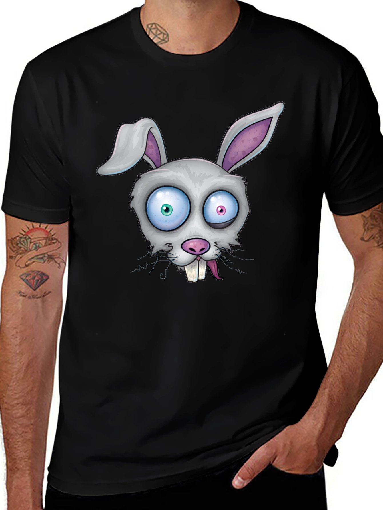 Variant 21 of Funny Rabbit Graphic Tee