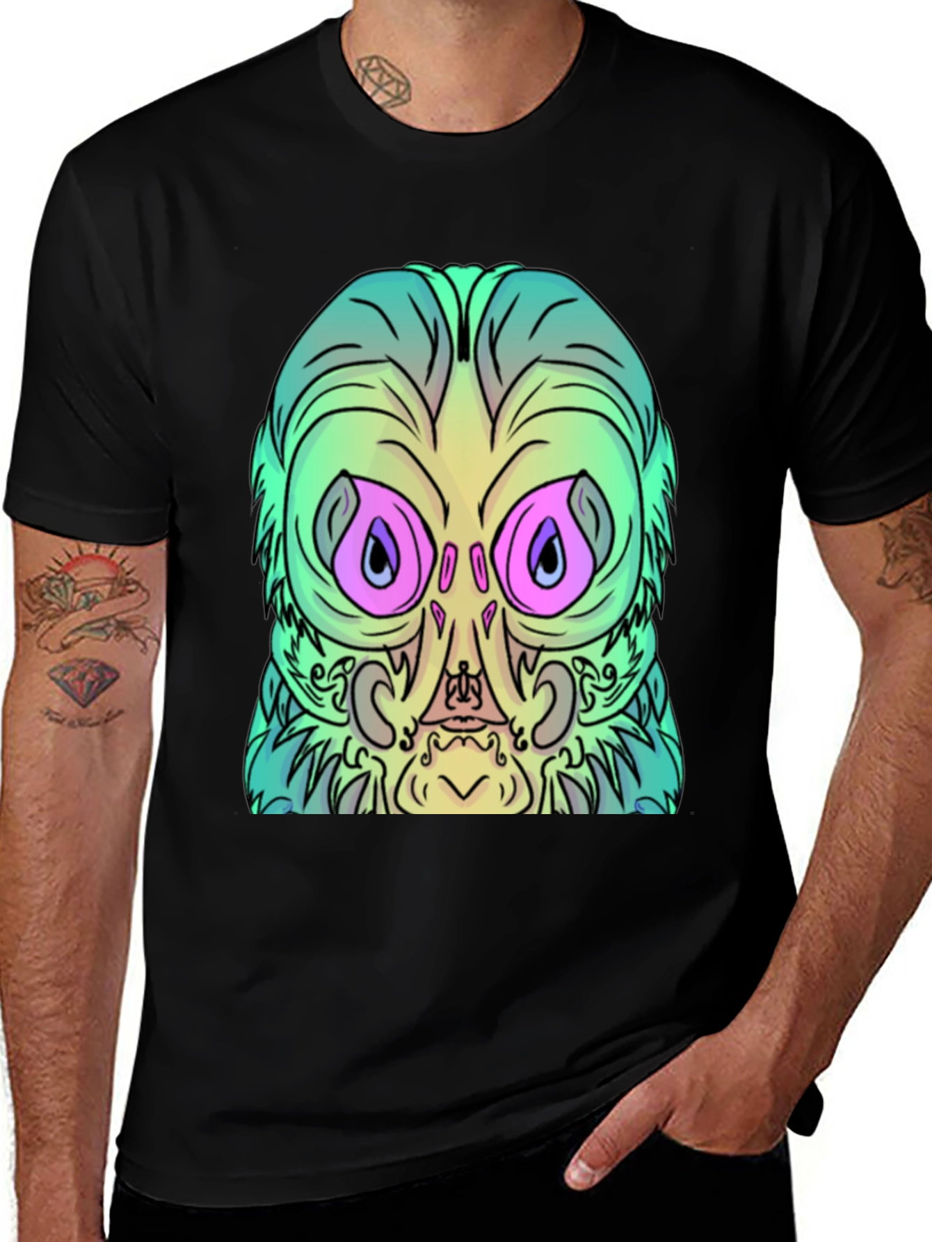 Variant 28 of Surreal Alien Graphic T-Shirt