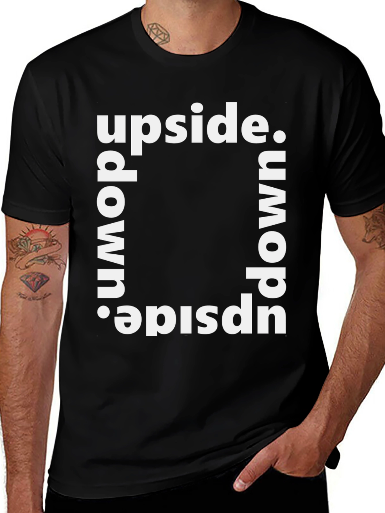 Variant 13 of Upside Down Graphic T-Shirt