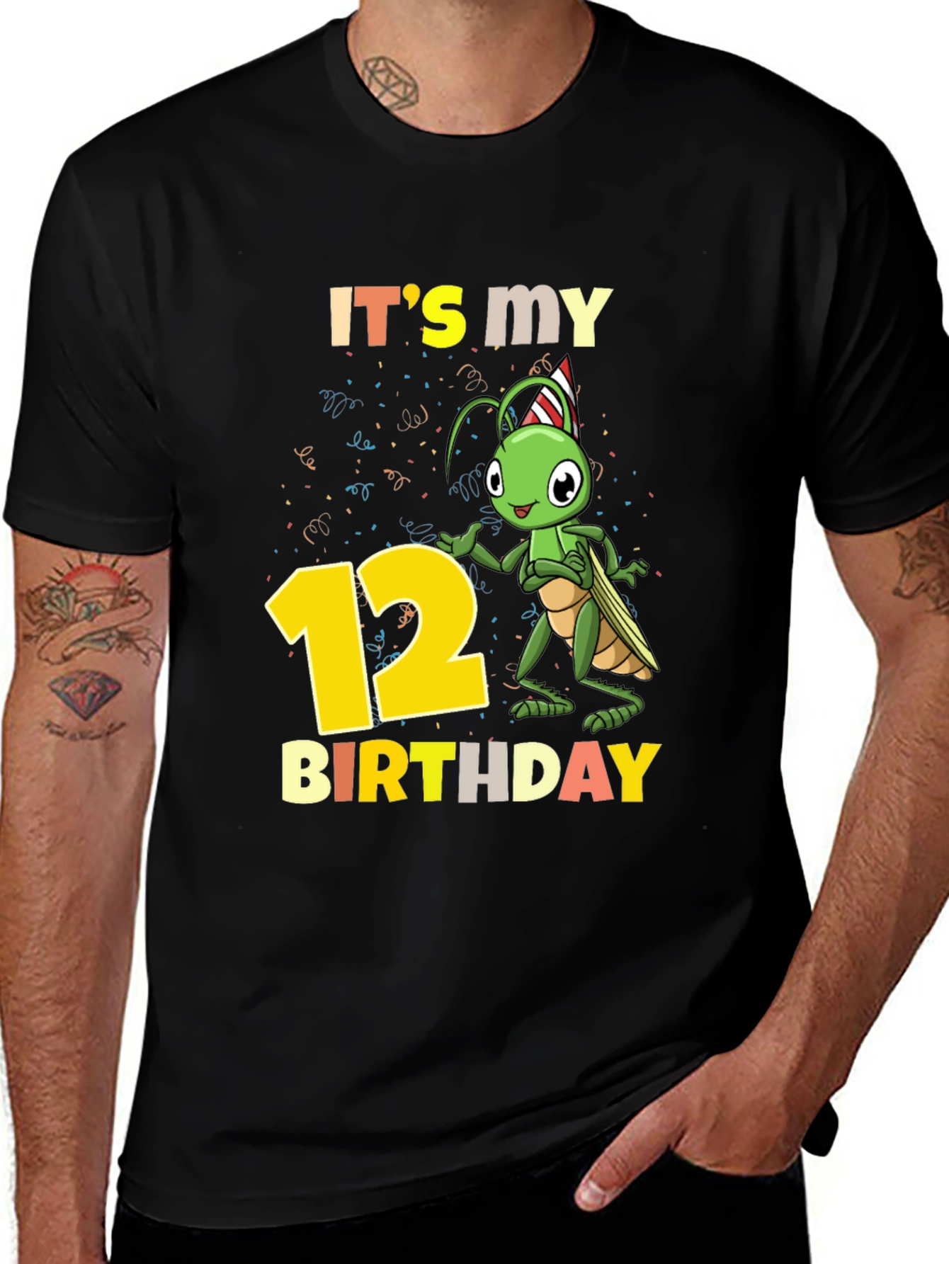 Variant 3 of It's My 12th Birthday Cricket Tee