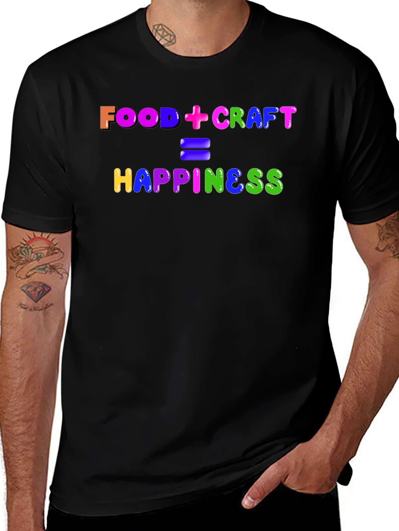 Variant 17 of Food + Craft = Happiness T-Shirt