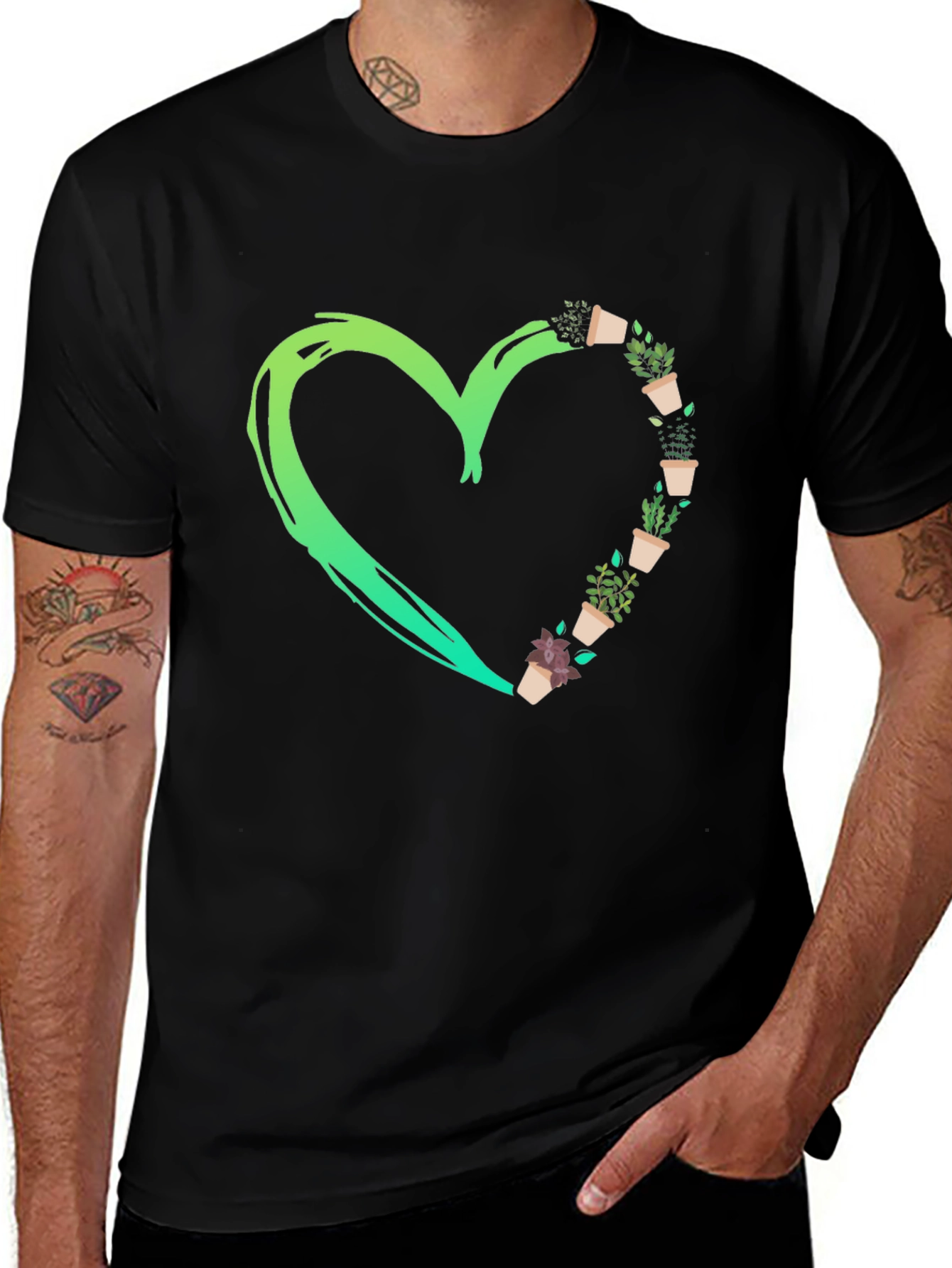 Variant 21 of Plant Heart T-Shirt - Love Gardening Tee