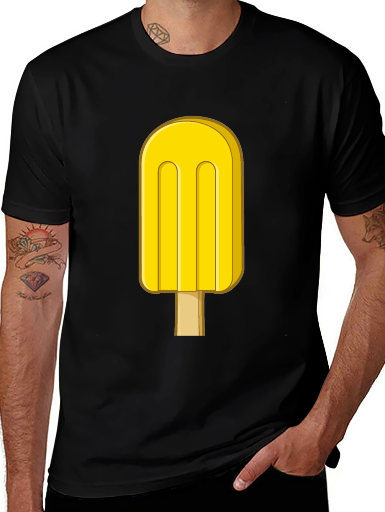 Variant 13 of Cool Yellow Popsicle Graphic T-Shirt
