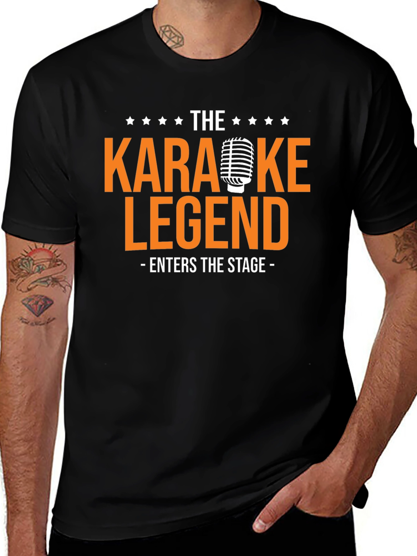Variant 7 of Karaoke Legend Graphic T-Shirt - Music Lover Tee