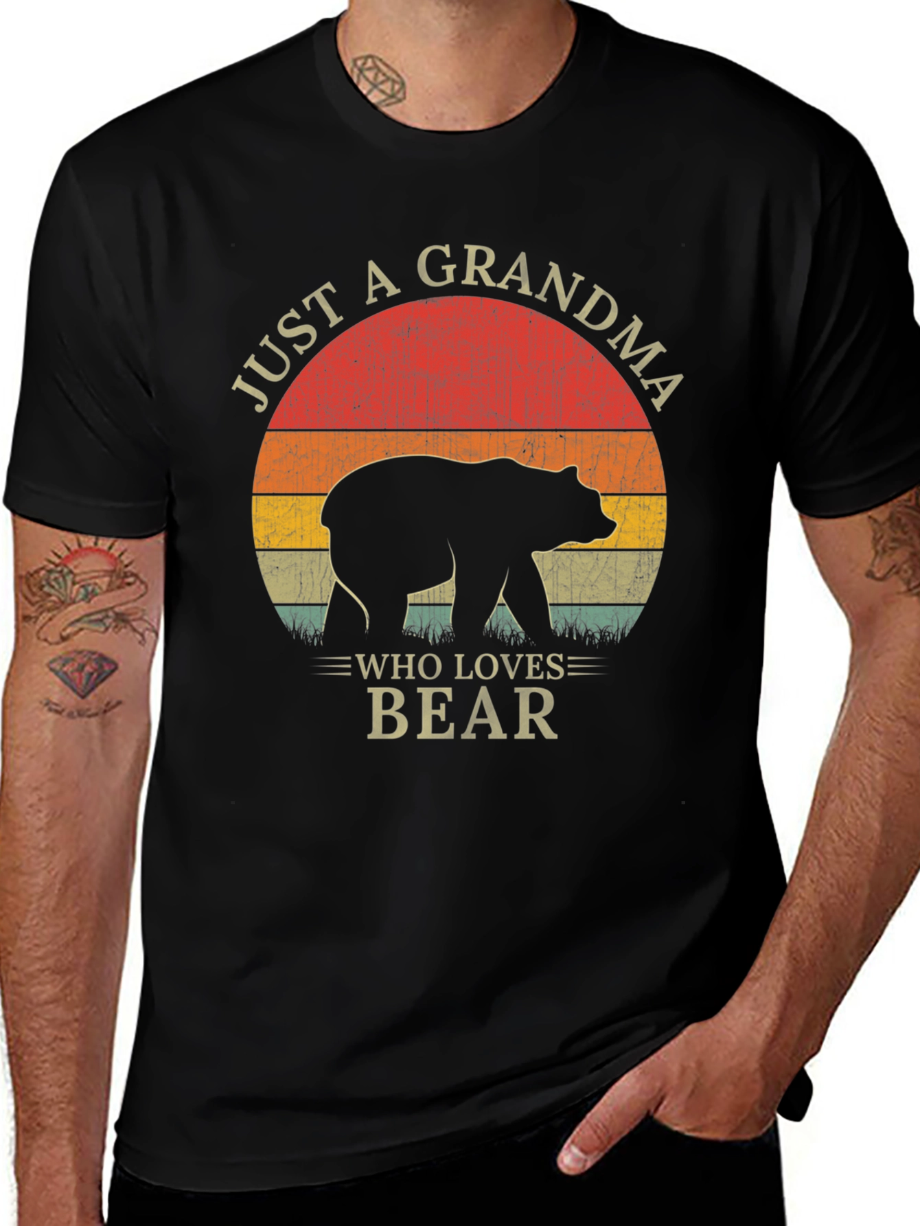 Variant 4 of Just a Grandma Who Loves Bear T-Shirt