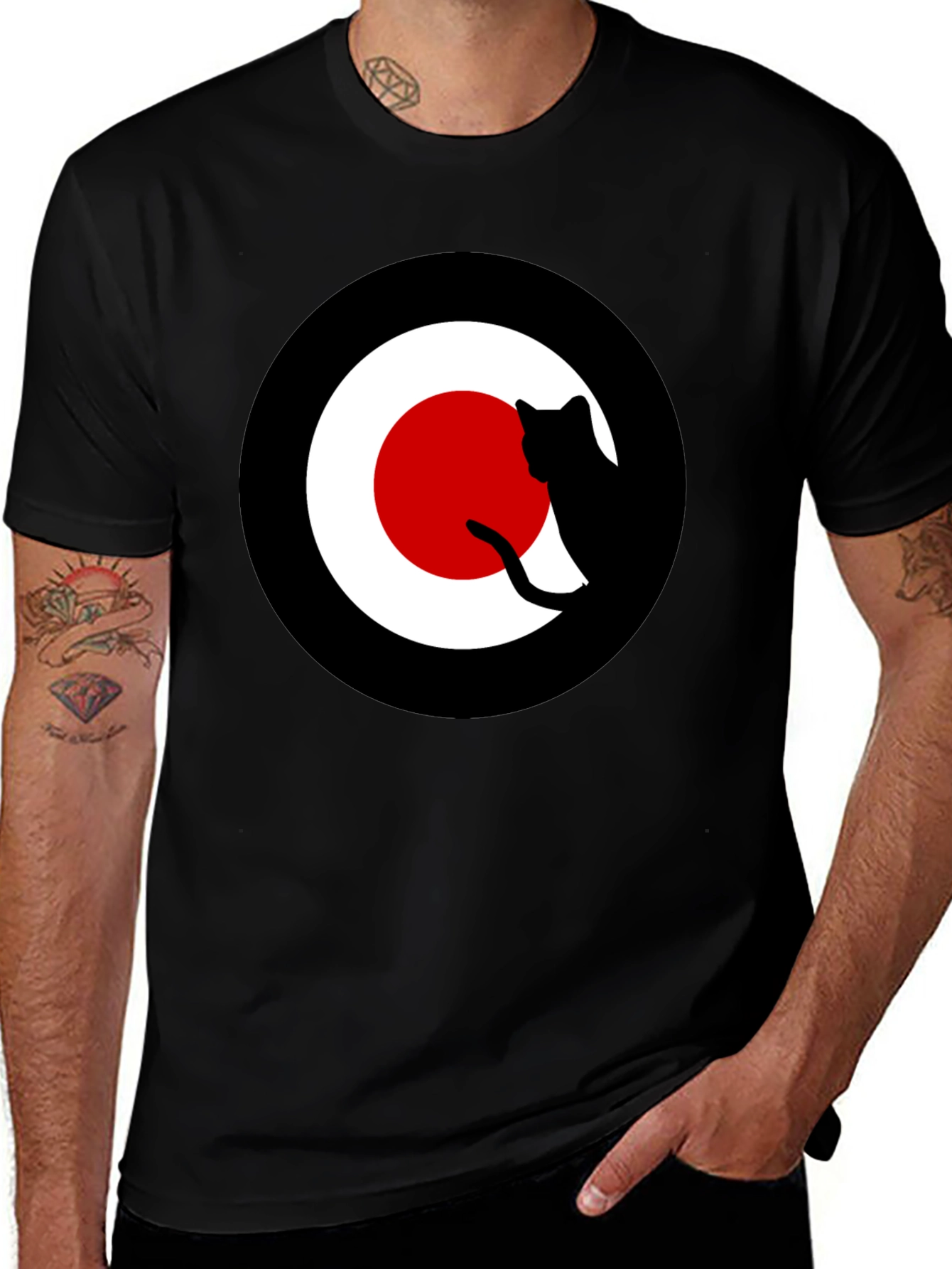 Cool Cat Silhouette Target T-Shirt