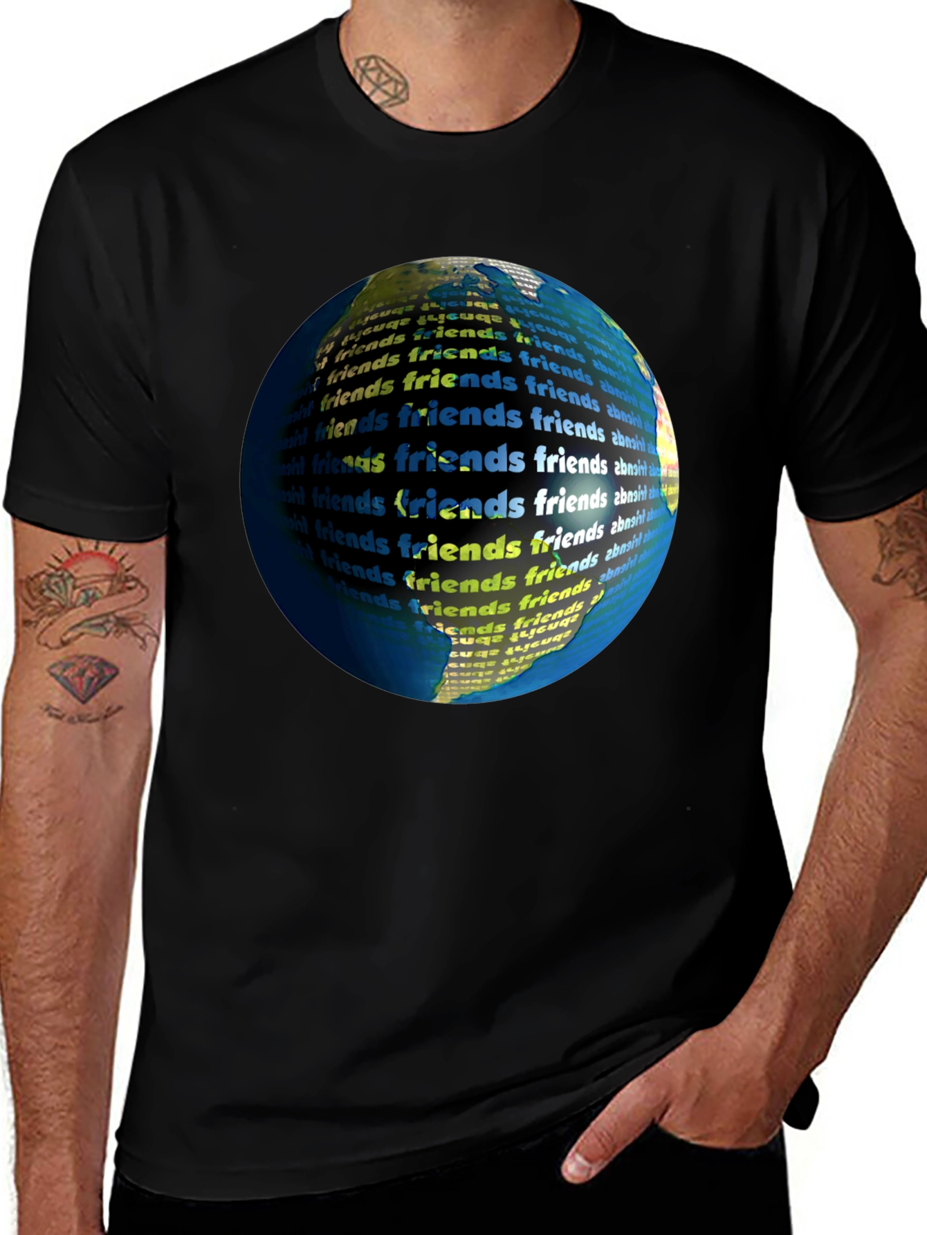 Friends Around the World Graphic T-Shirt