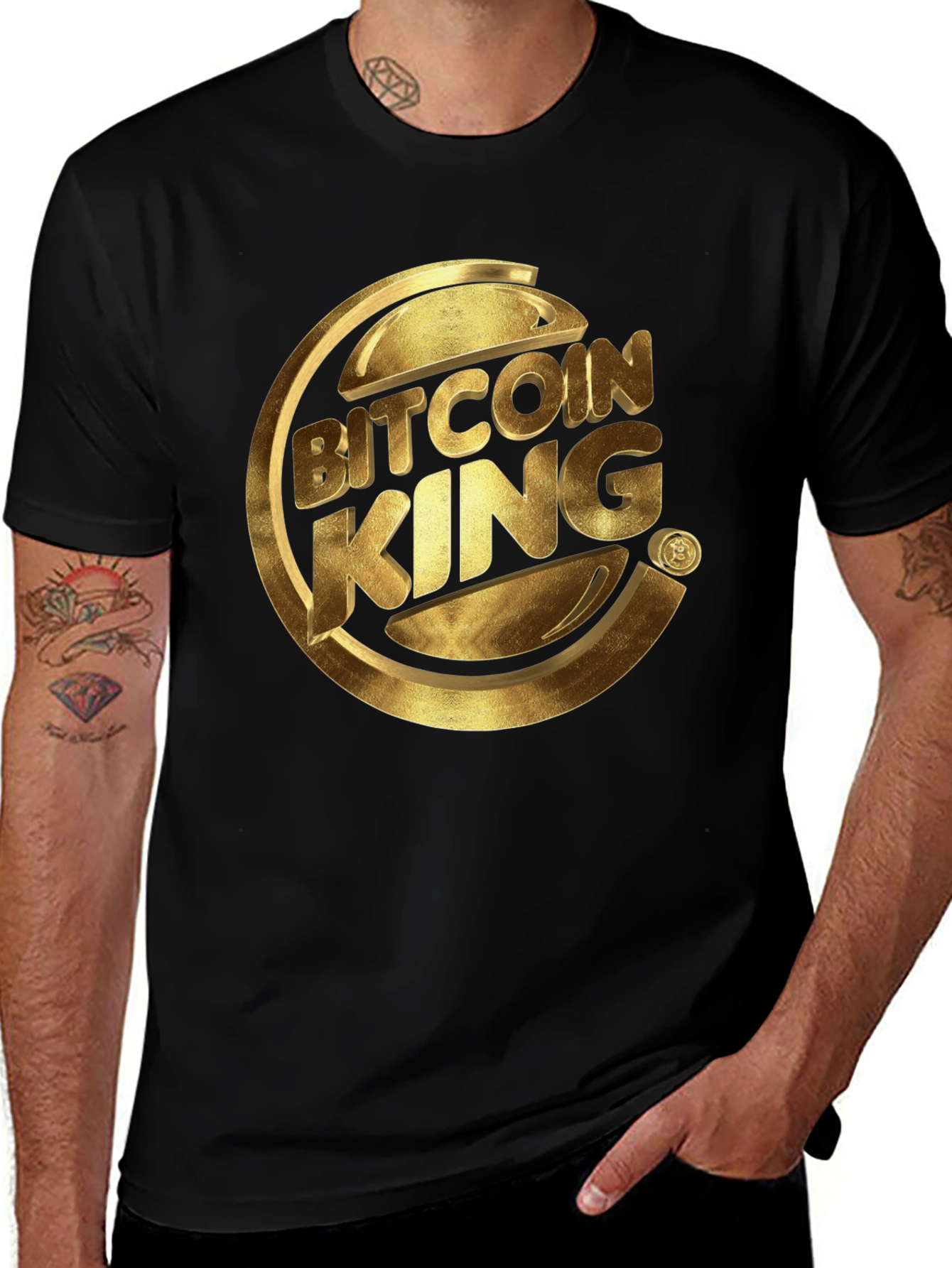 Variant 17 of Bitcoin King Graphic Tee - Crypto Lover's T-Shirt