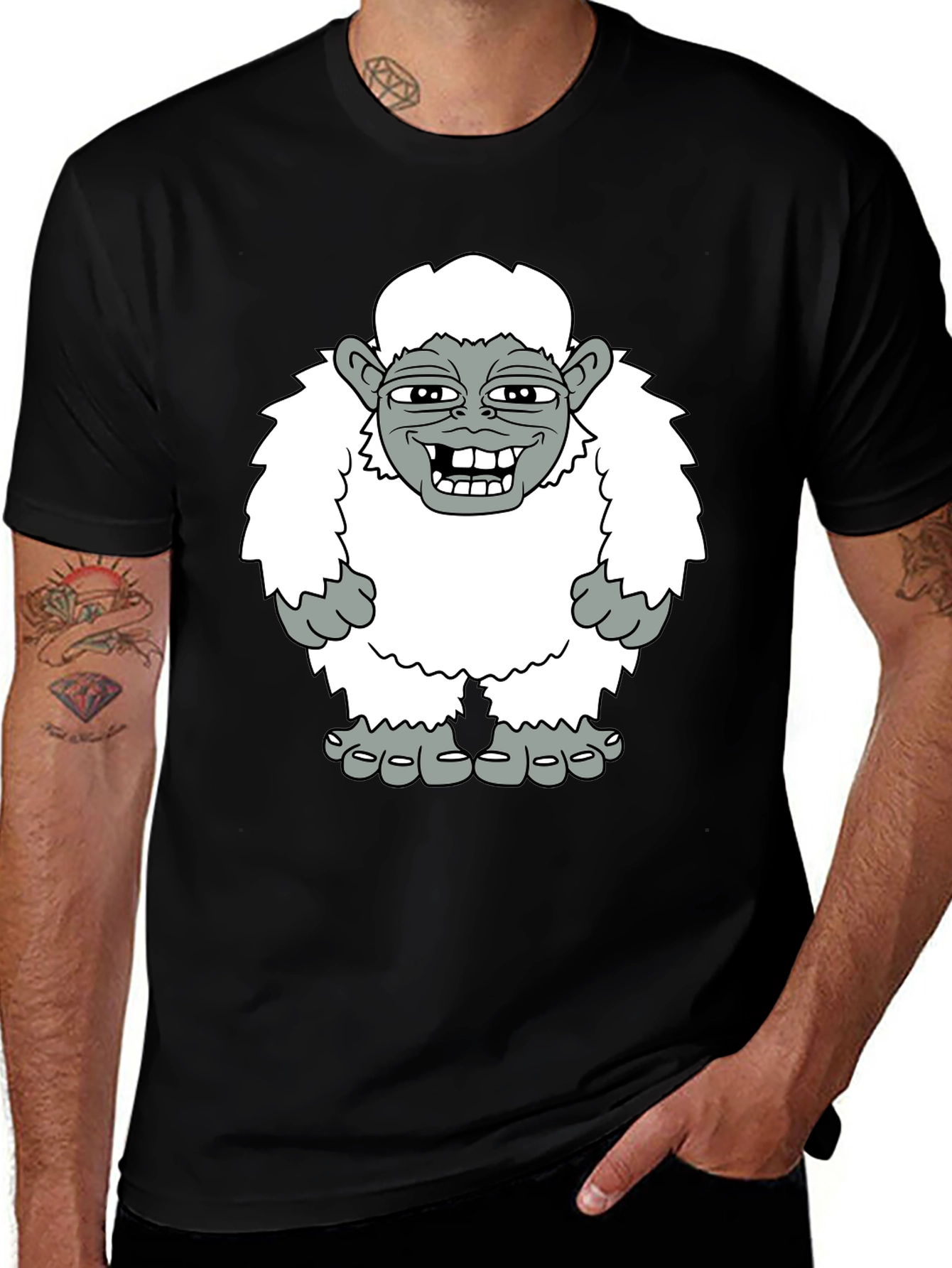 Variant 10 of Yeti Graphic Tee -  Unique Cartoon Design