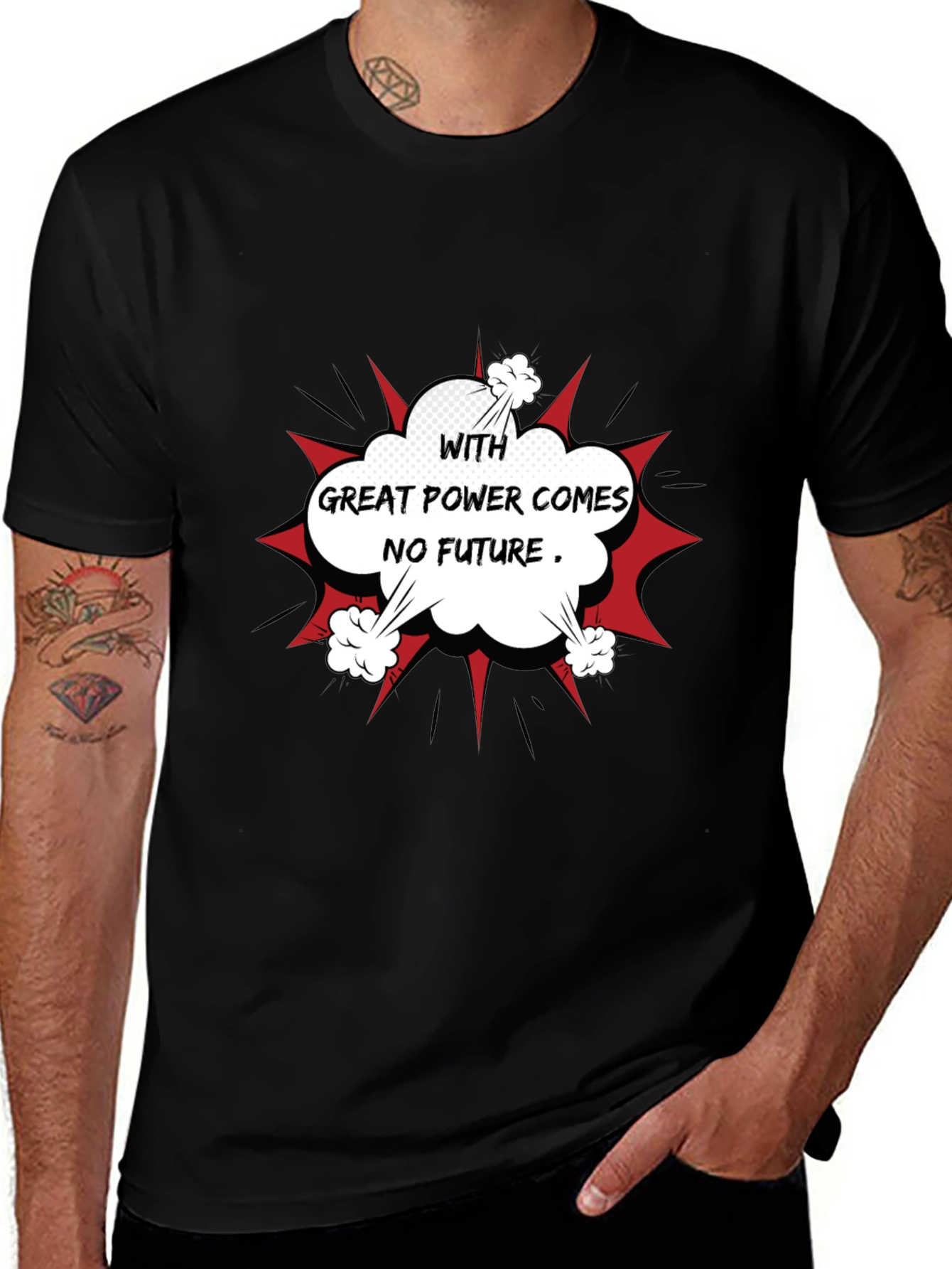 Variant 29 of Great Power Comes No Future T-Shirt