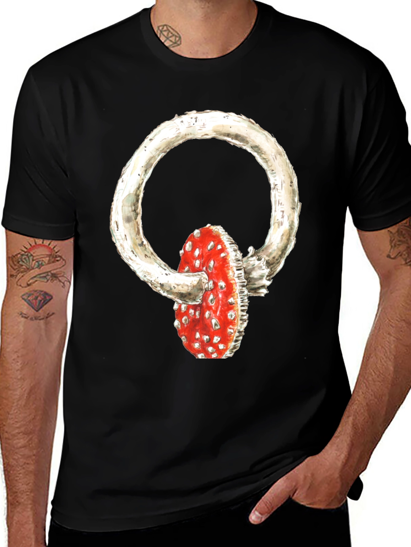 Mushroom Ring Graphic T-Shirt