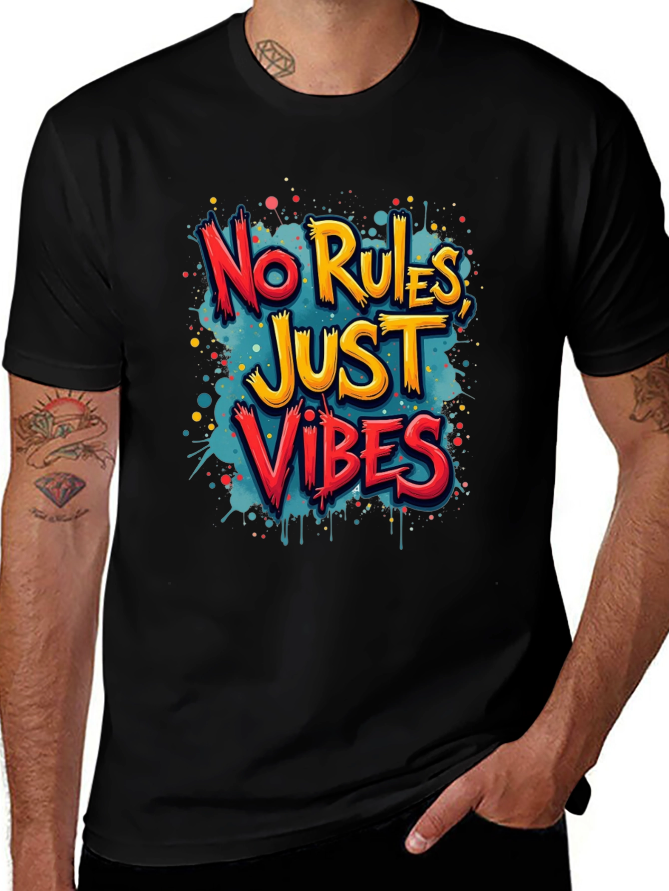 No Rules Just Vibes Graphic Tee