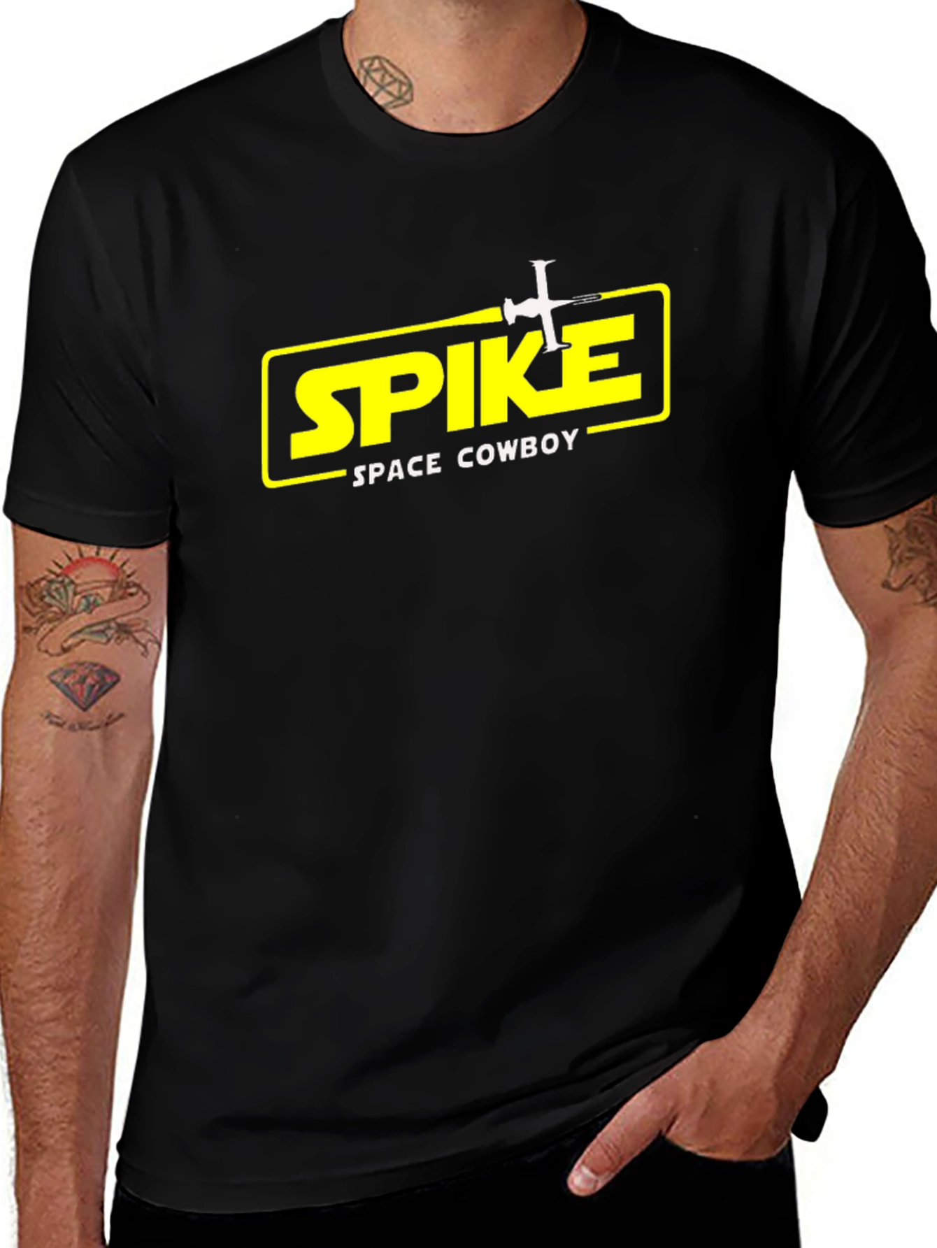 Variant 21 of Spike Space Cowboy Black T-Shirt