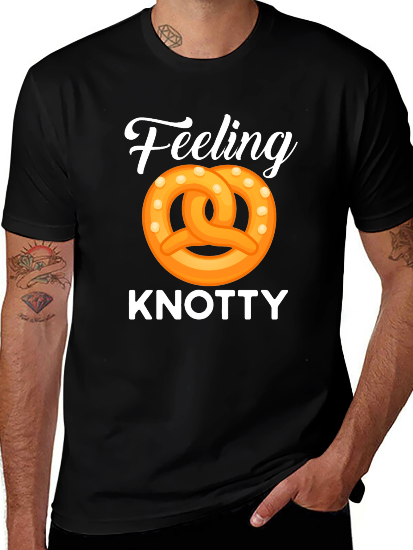 Feeling Knotty Pretzel Graphic Tee - Fun & Unique Design