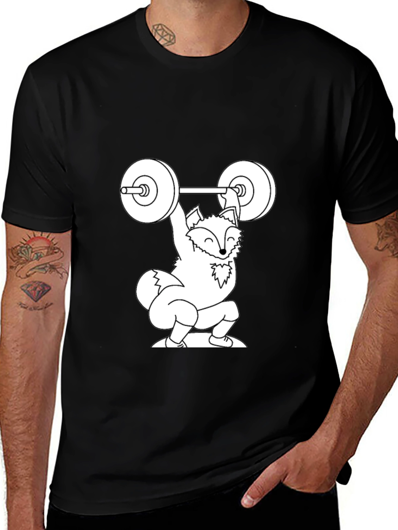 Variant 26 of Fox Weightlifting Graphic Tee - Black