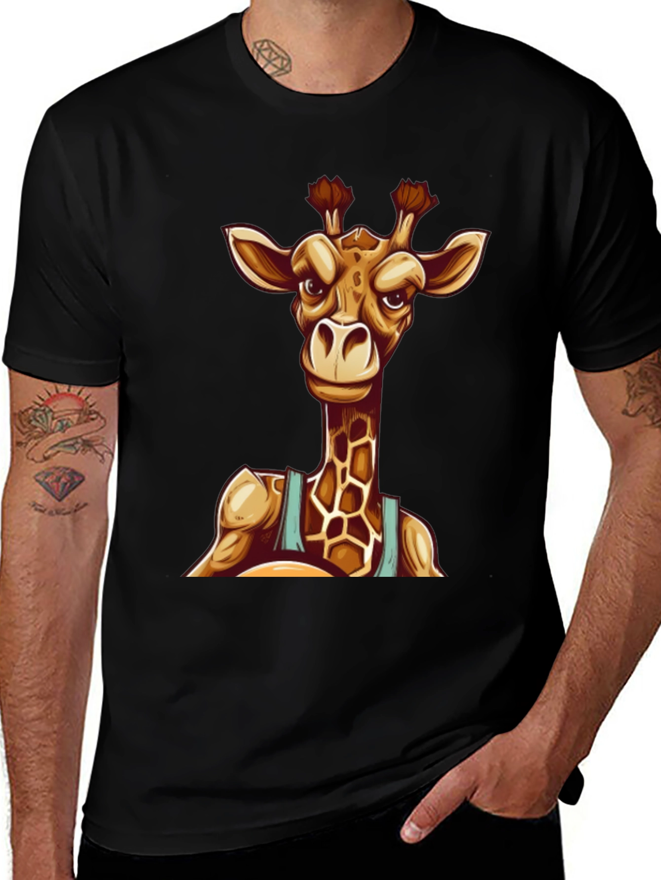 Variant 27 of Giraffe Athlete Graphic T-Shirt