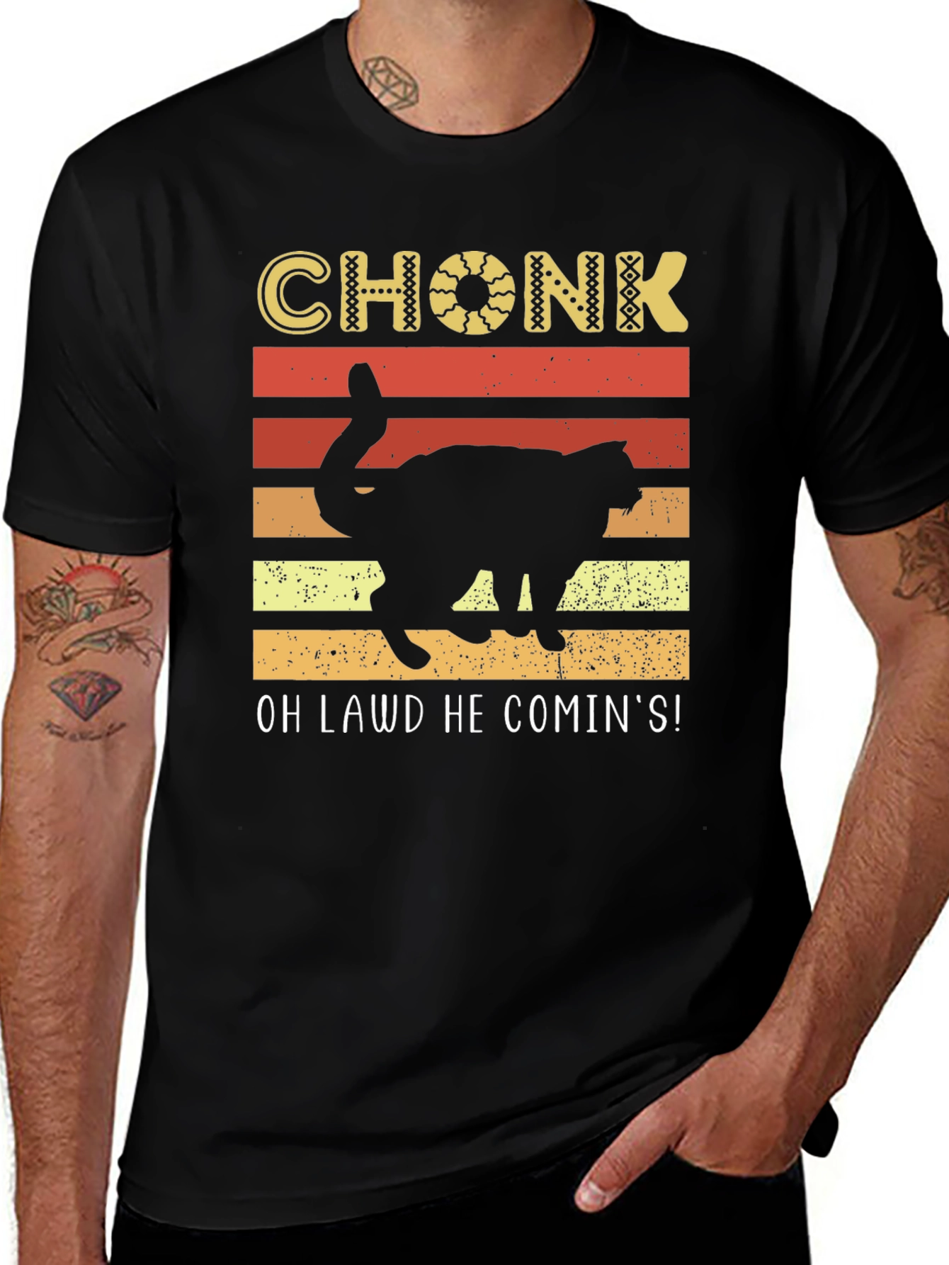 Variant 19 of Chonk Cat Vintage Style T-Shirt