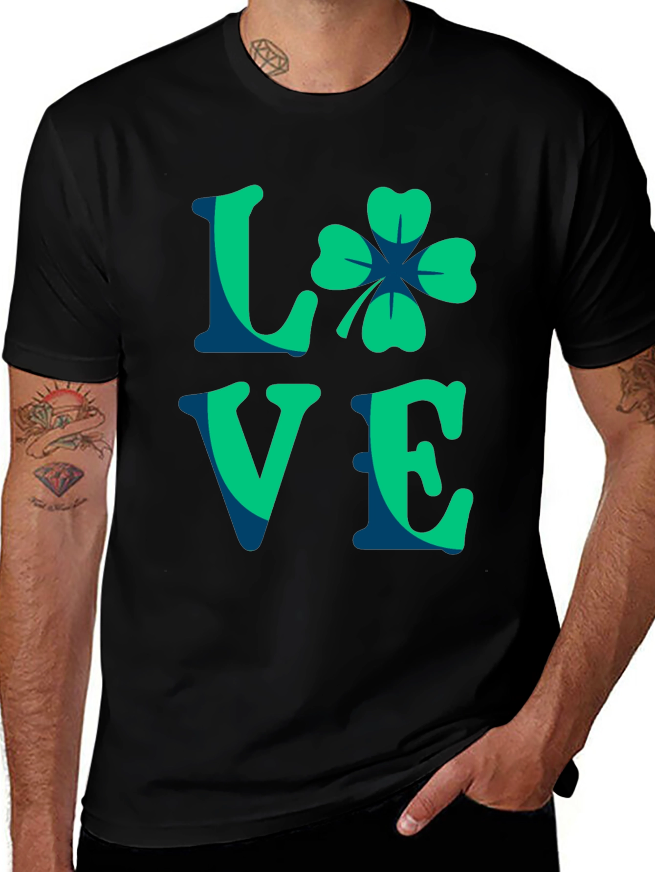 Variant 11 of St. Patrick's Day 'Love' Graphic T-Shirt