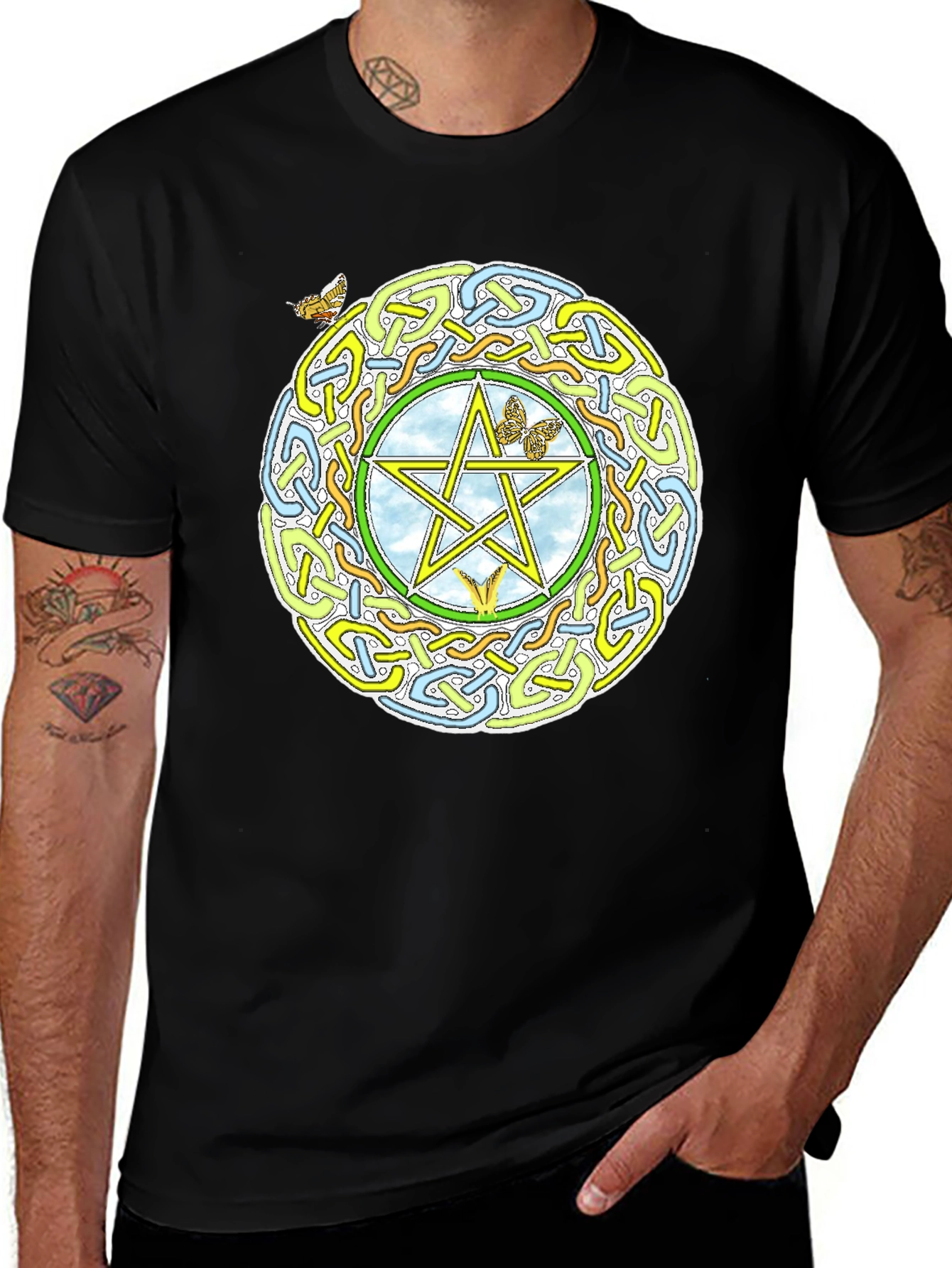 Celtic Pentacle T-Shirt - Mystical Symbol Tee