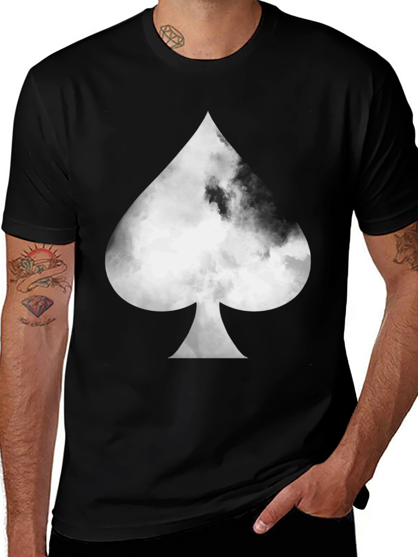 Spade Cloud Graphic Print T-Shirt