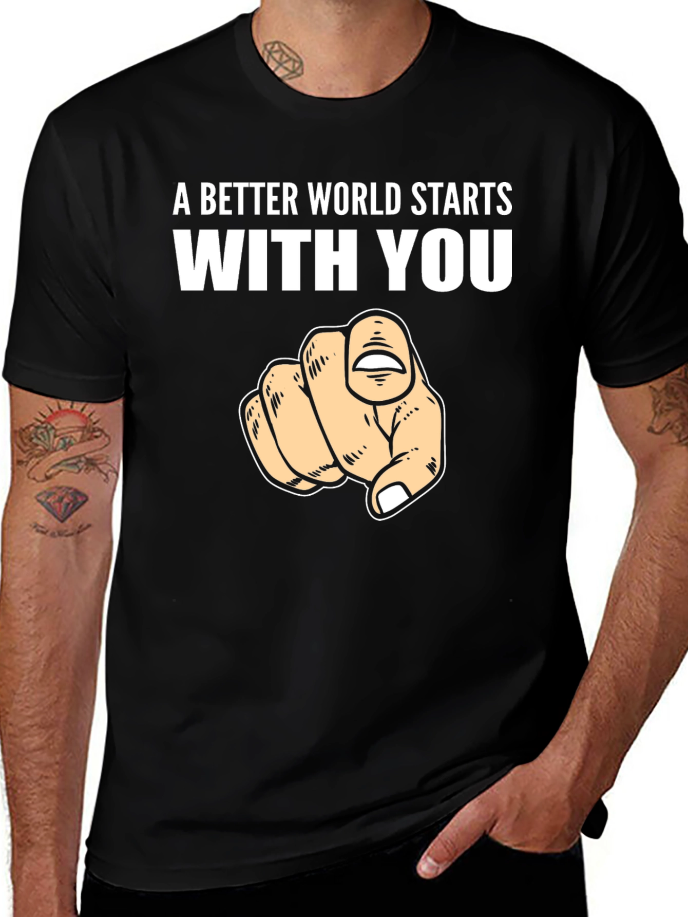 Variant 19 of A Better World Starts With You T-Shirt