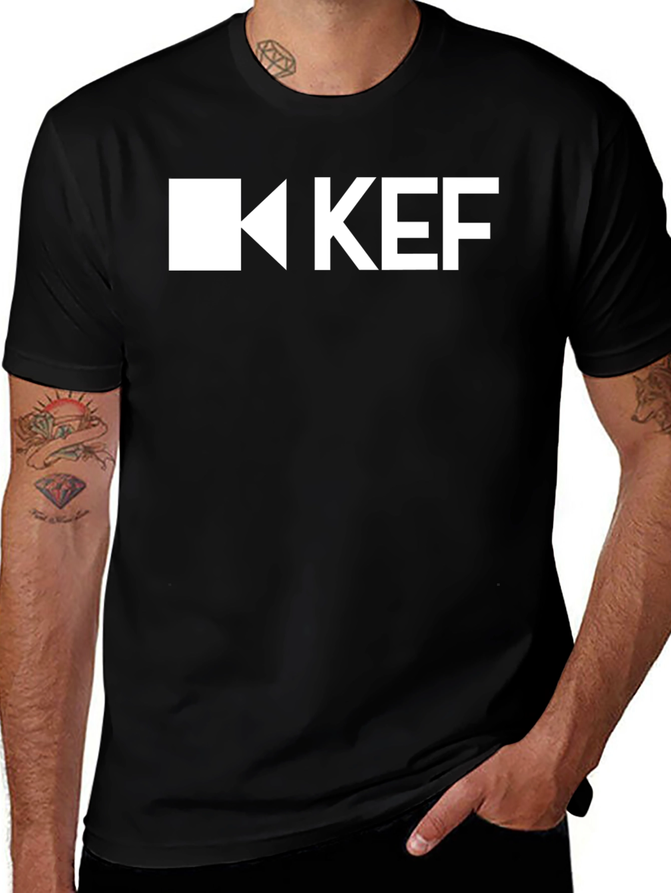 KEF Logo T-Shirt - Stylish Black Tee