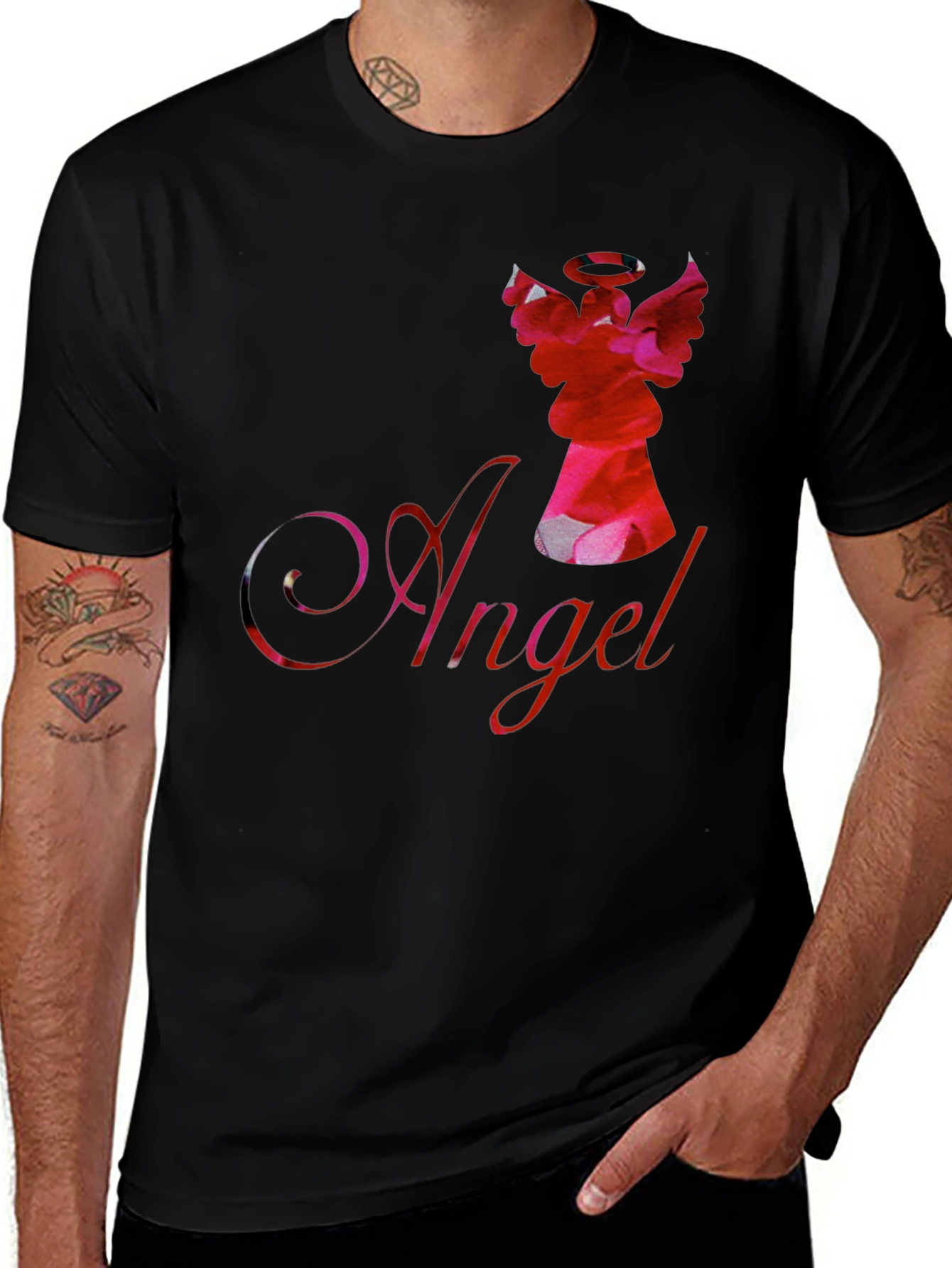 Variant 13 of Angel Graphic Print T-Shirt