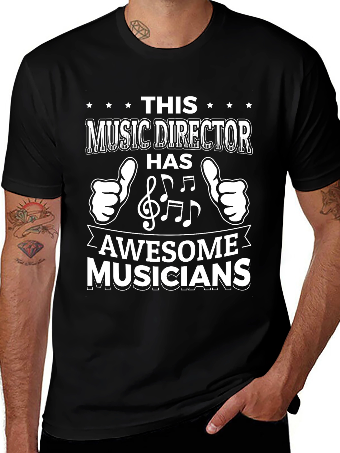 Variant 6 of Music Director T-Shirt - Awesome Musicians Tee