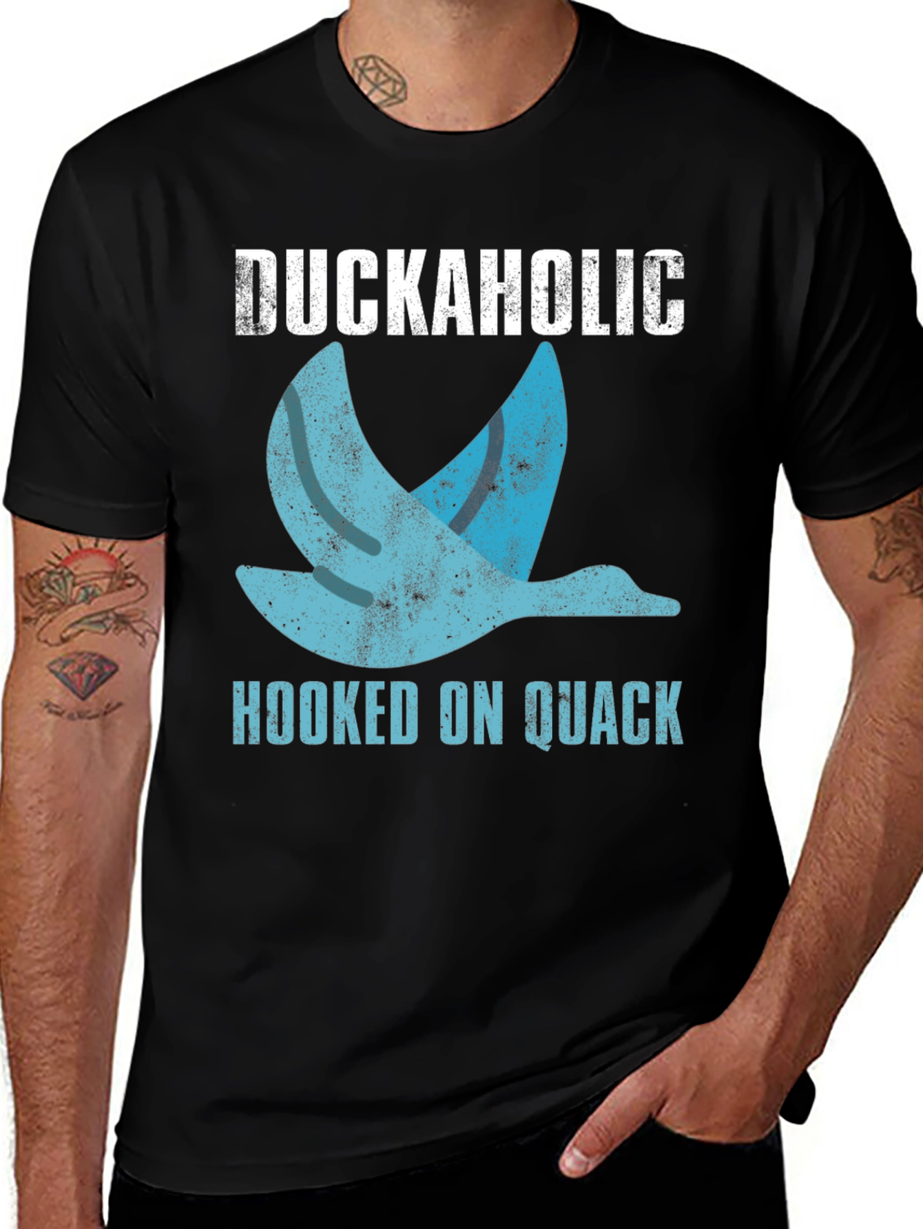 Variant 15 of Duckaholic Hooked on Quack Graphic T-Shirt