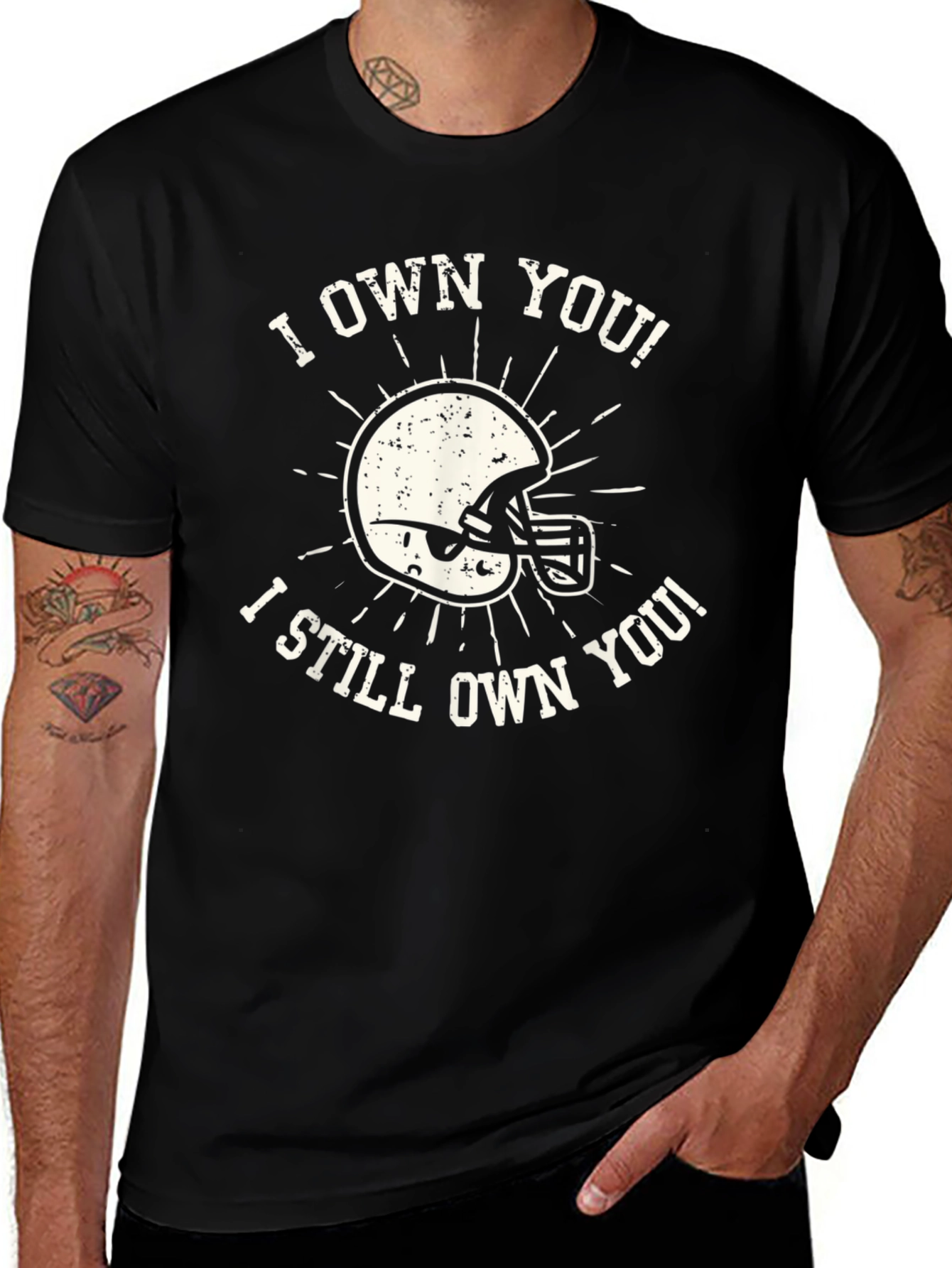 Variant 25 of I Own You T-Shirt Football Helmet Tee
